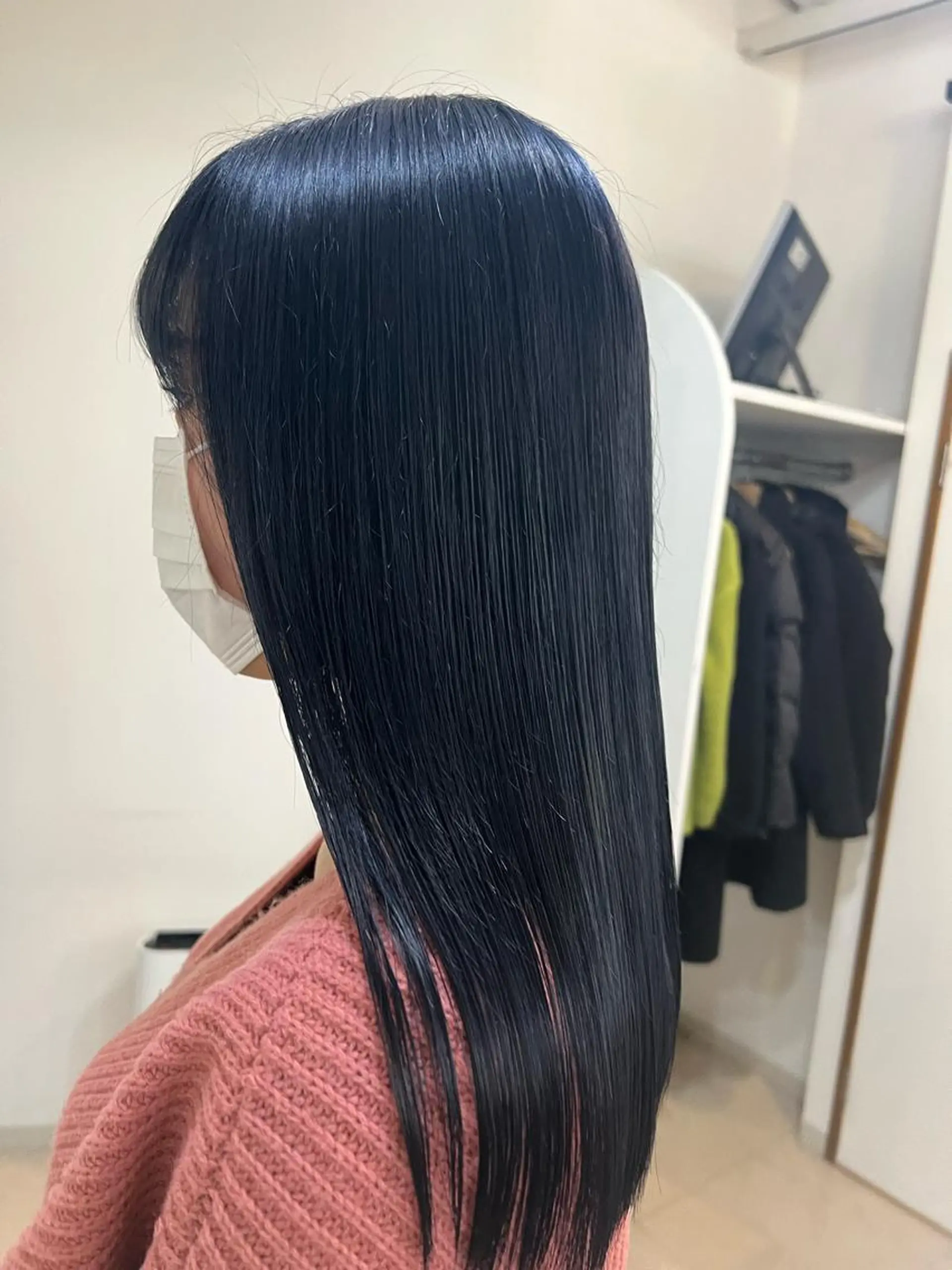 カラー ブルーカラー ブルーグレー ブルーグレージュ グレージュ リルウヘアー 天王寺のヘアスタイル