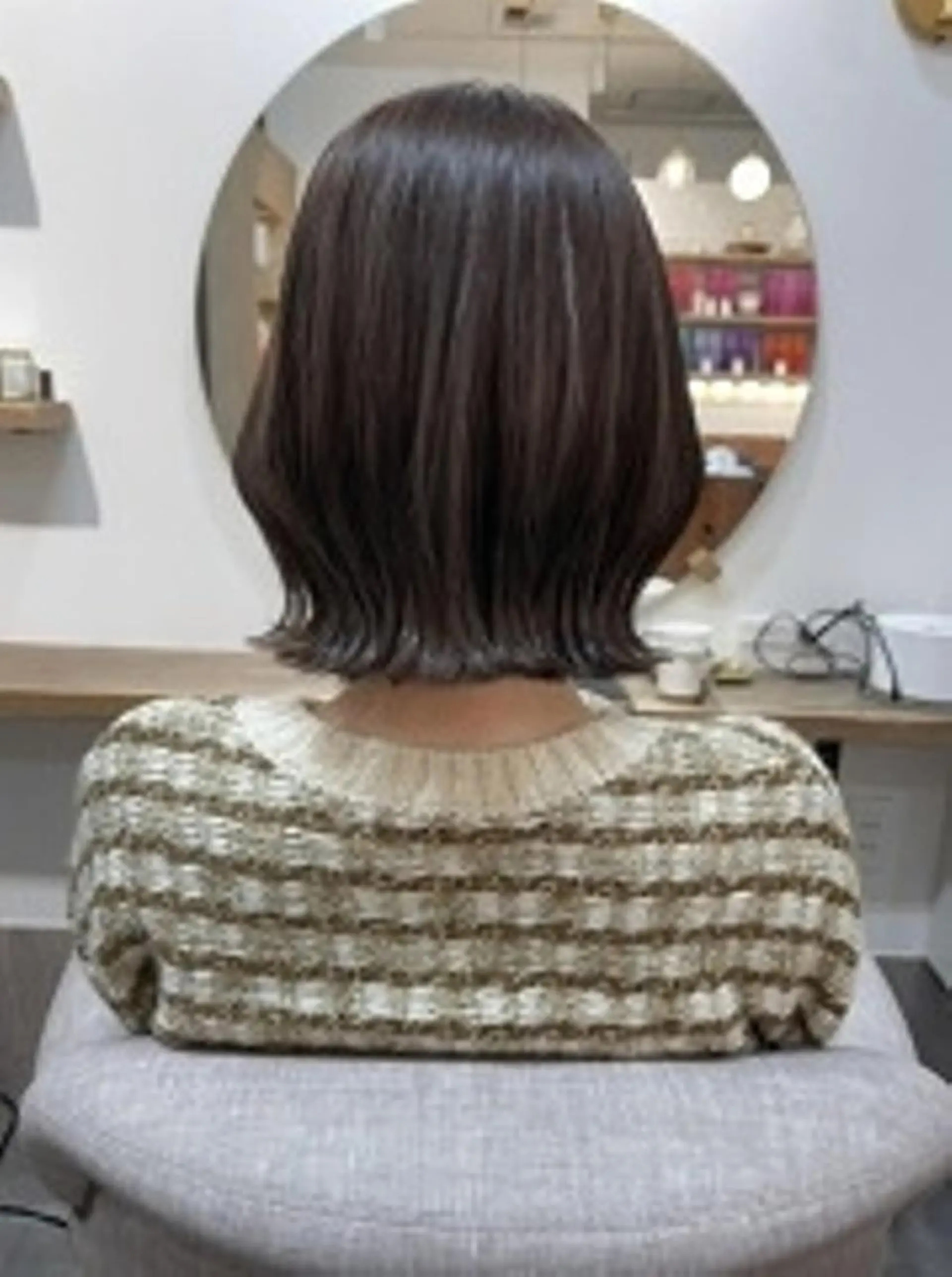 ミディアム カラー ブラウンカラー ボブ くびれヘア Rinko リンコのヘアスタイル