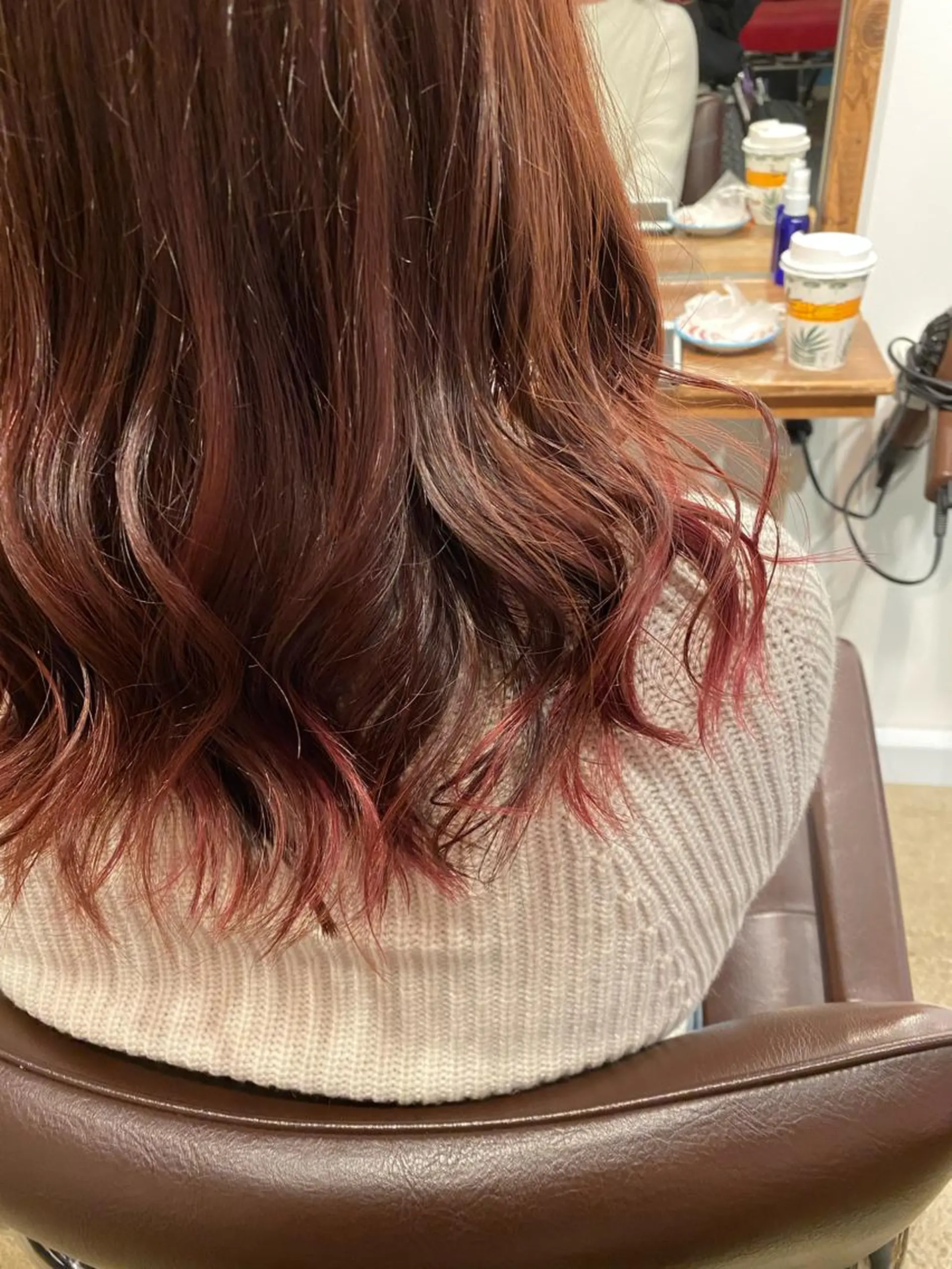ミディアム カラー わかばやし ゆうこのヘアスタイル