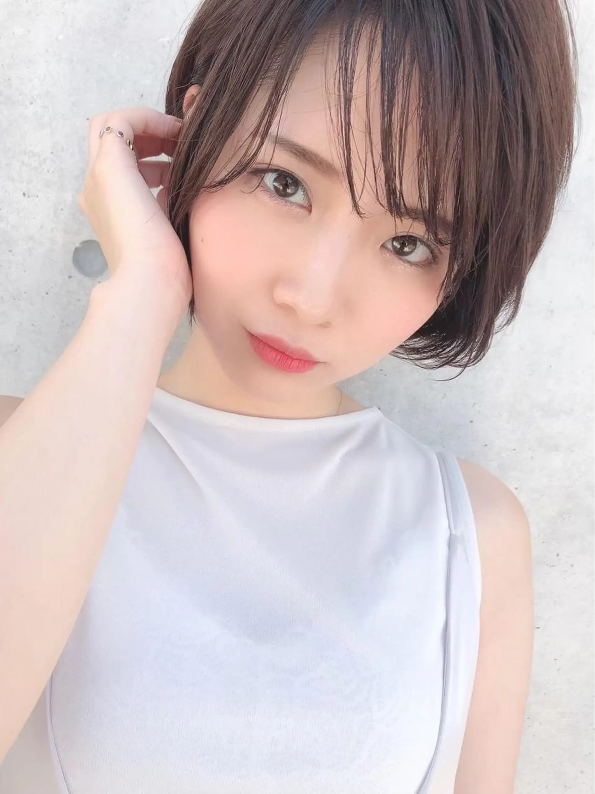 ショート レイヤーカット・ 縮毛矯正 星野のヘアスタイル