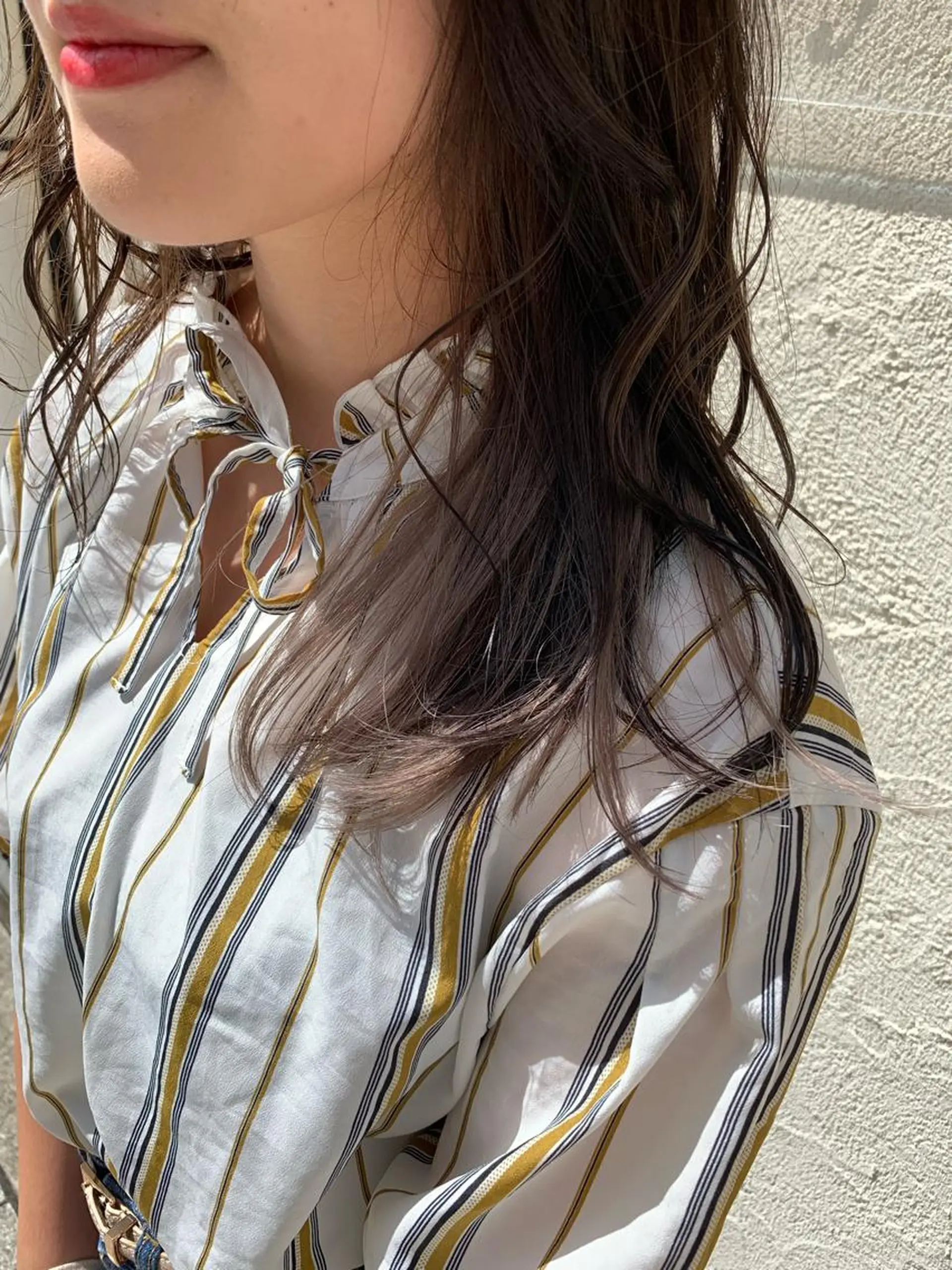 ミディアム カラー ベージュカラー ホワイトベージュ ヘアカラー トリートメント ヘアセット 髪質改善色素改善特化 keiのヘアスタイル