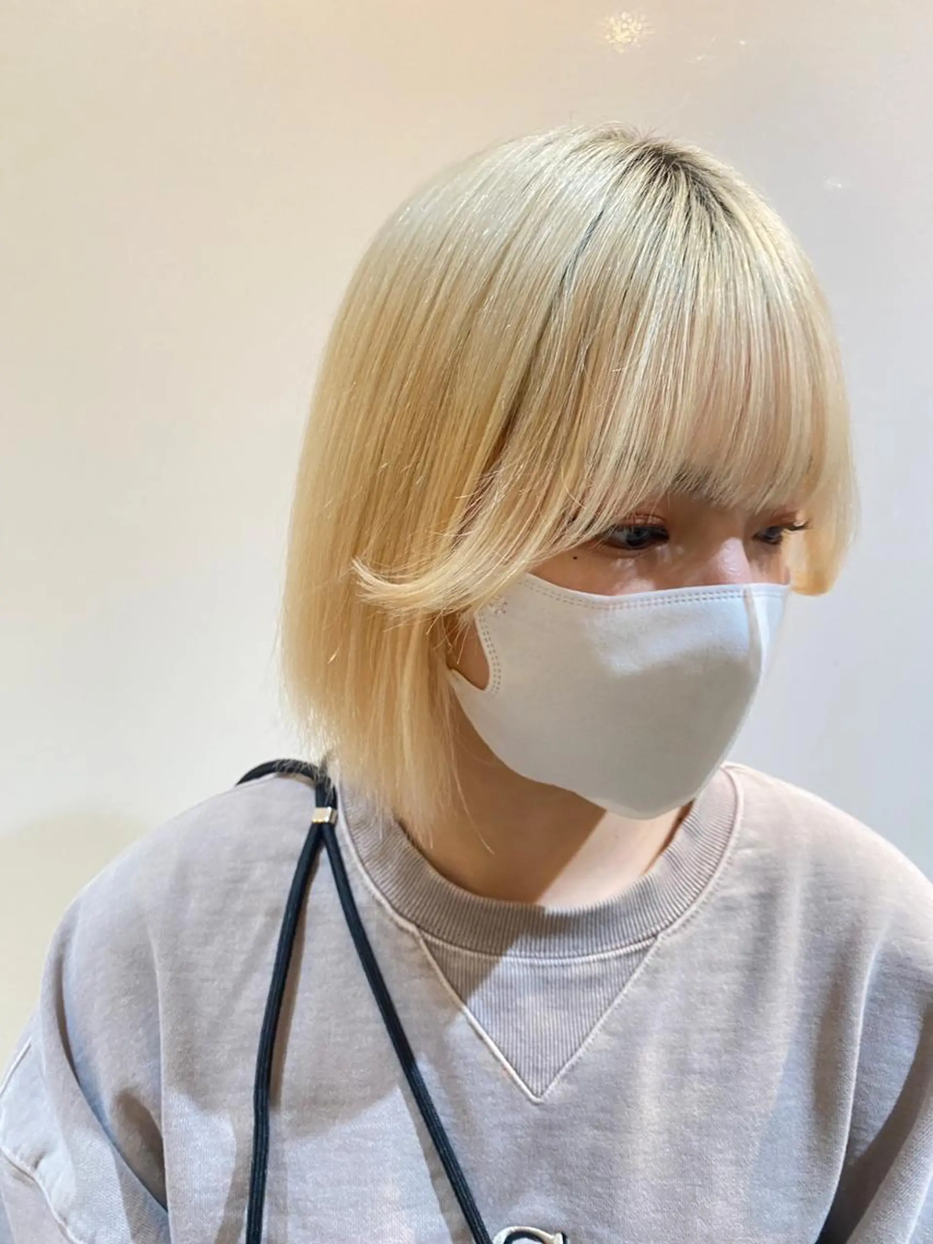 ロング ヘアアレンジ パーマ カラー アディクシーカラー アッシュ バレイヤージュ ミストバング ブリーチ 初めでも安心🌟 newi町田✂のヘアスタイル