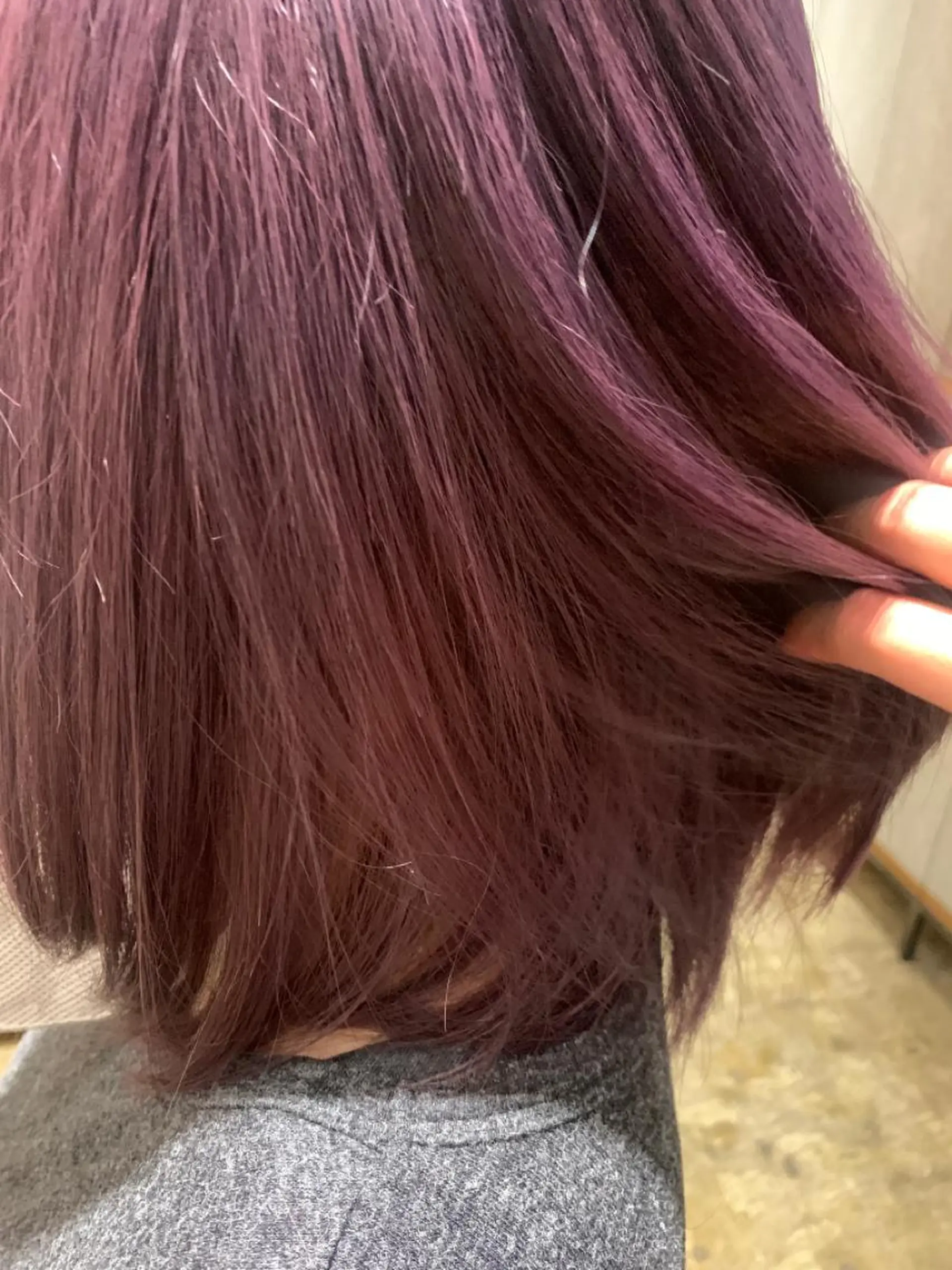カラー ラベンダーカラー ピンクカラー ピンクラベンダー ヘアカラー RIO .のヘアスタイル