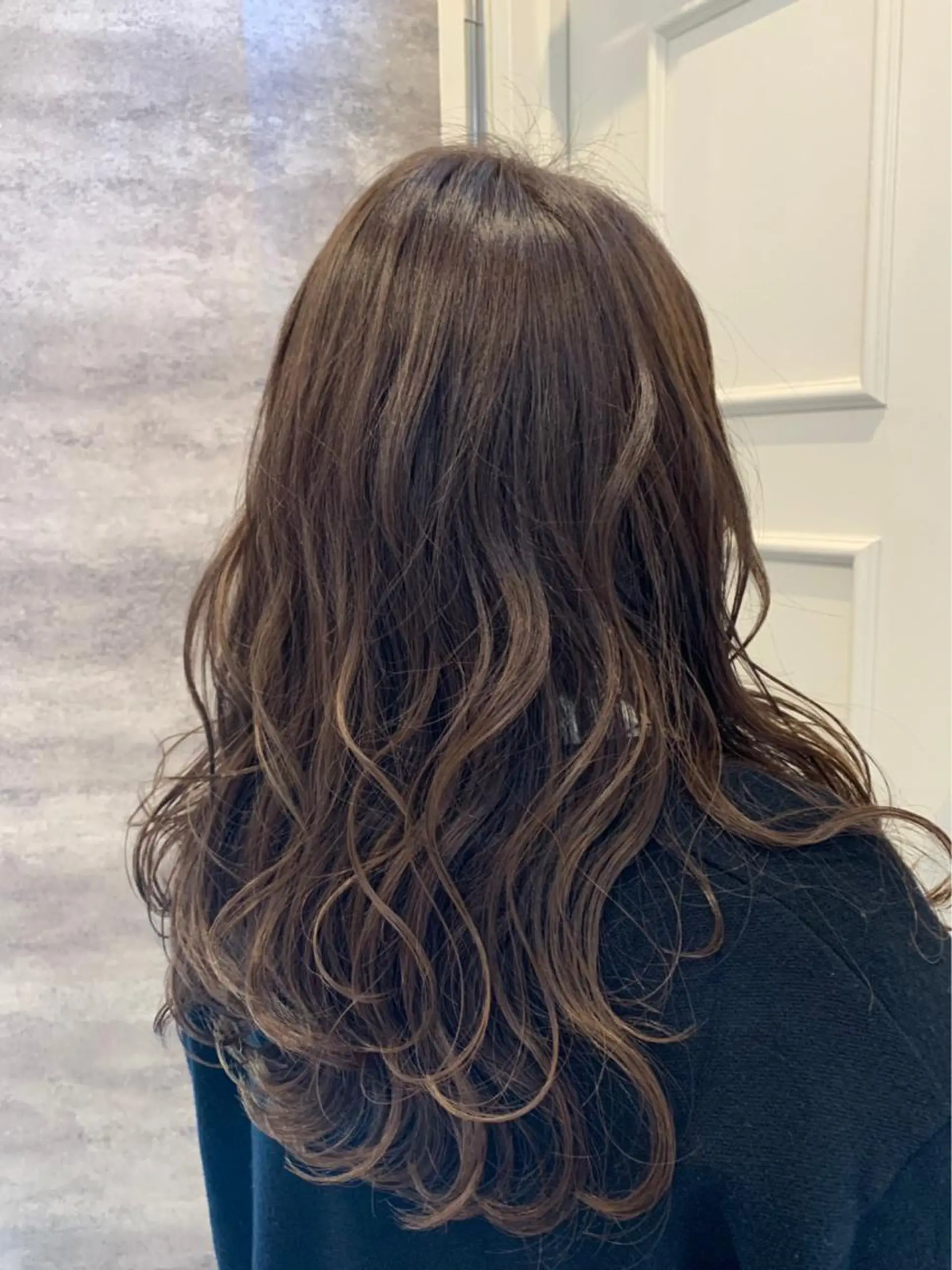 セミロング カラー アッシュ ベージュカラー 💈Blanco💈 カラー&ケア🌈のヘアスタイル
