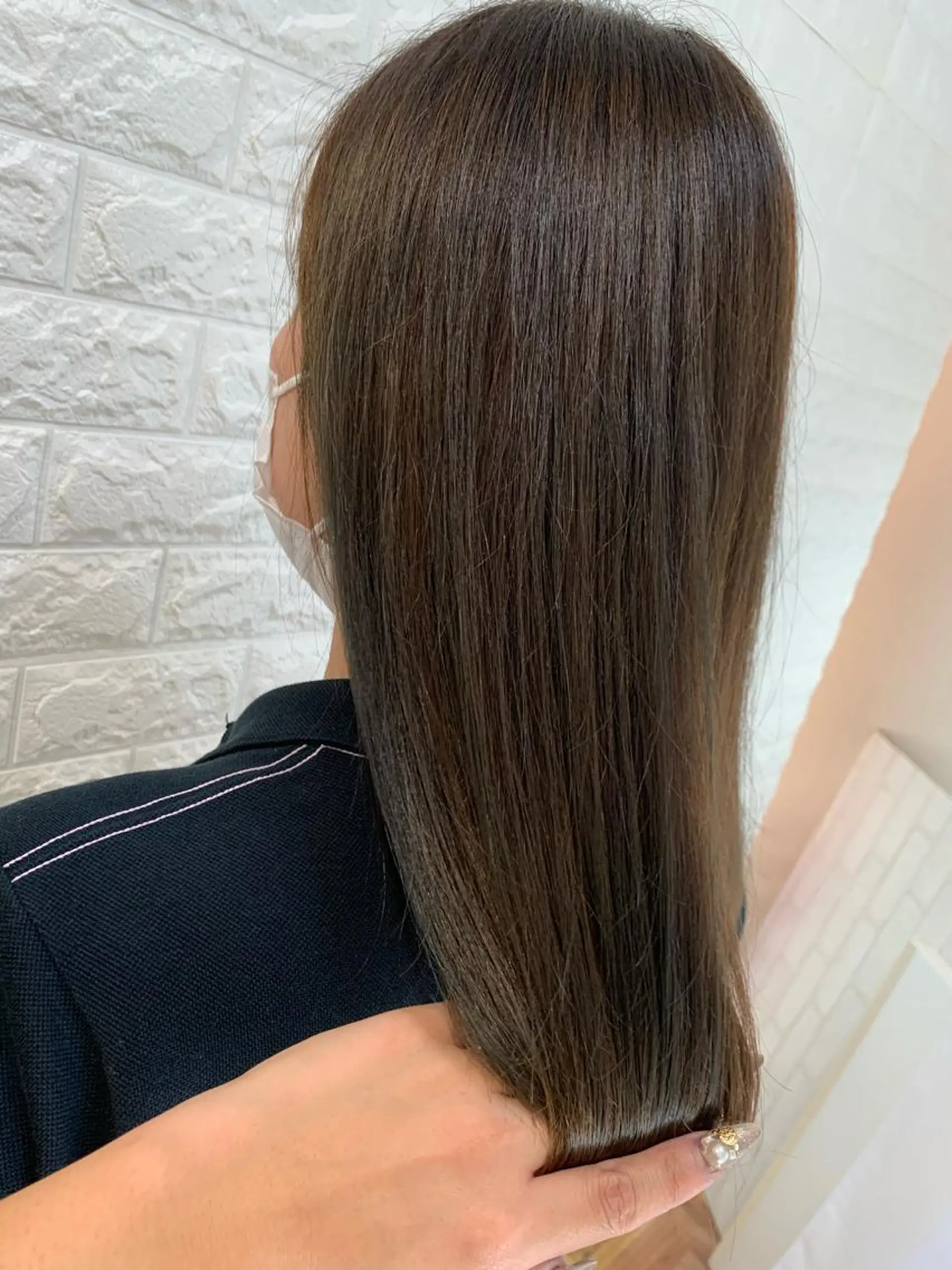 セミロング トリートメント 酸熱トリートメント カット トリートメント 福森 みずきのヘアスタイル