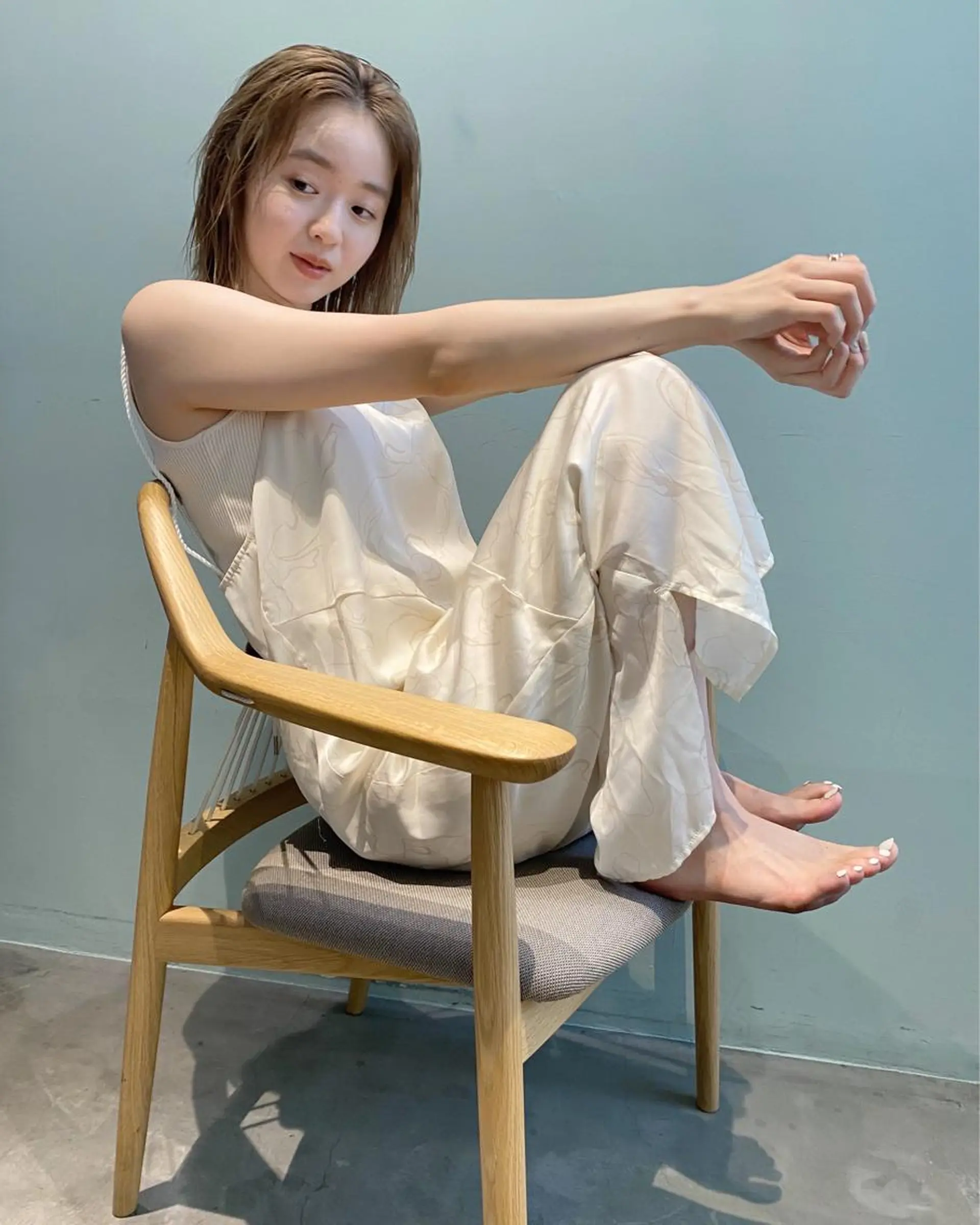 ミディアム カラー ヘアアレンジ Nancy所属・束感まつげ❤︎ あみのマツエク・マツパデザイン