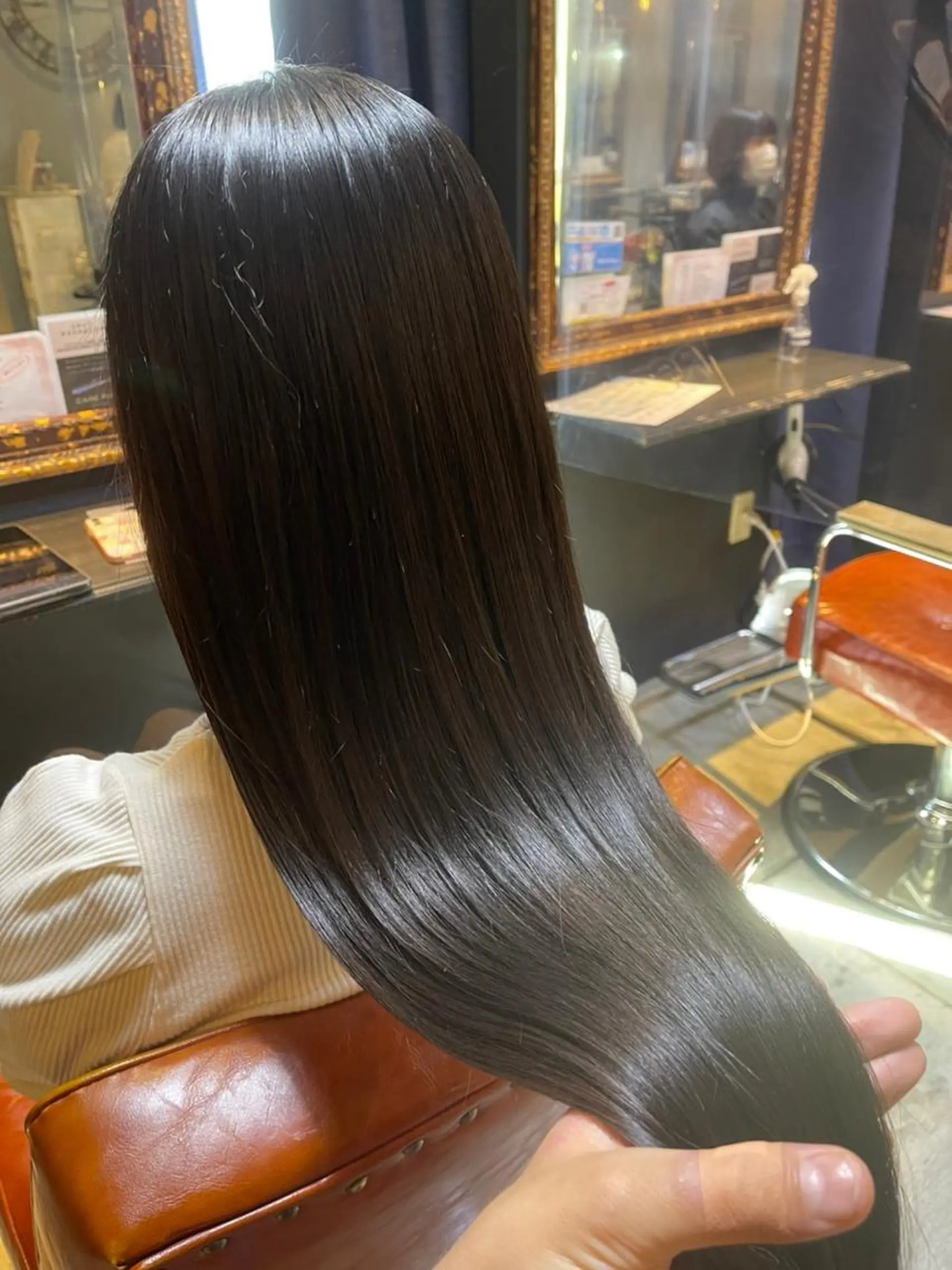 ロング カラー パーマ 韓国風ヘア ロング 縮毛矯正 トリートメント 酸熱トリートメント N° 秋田店【ナンバー】のヘアスタイル