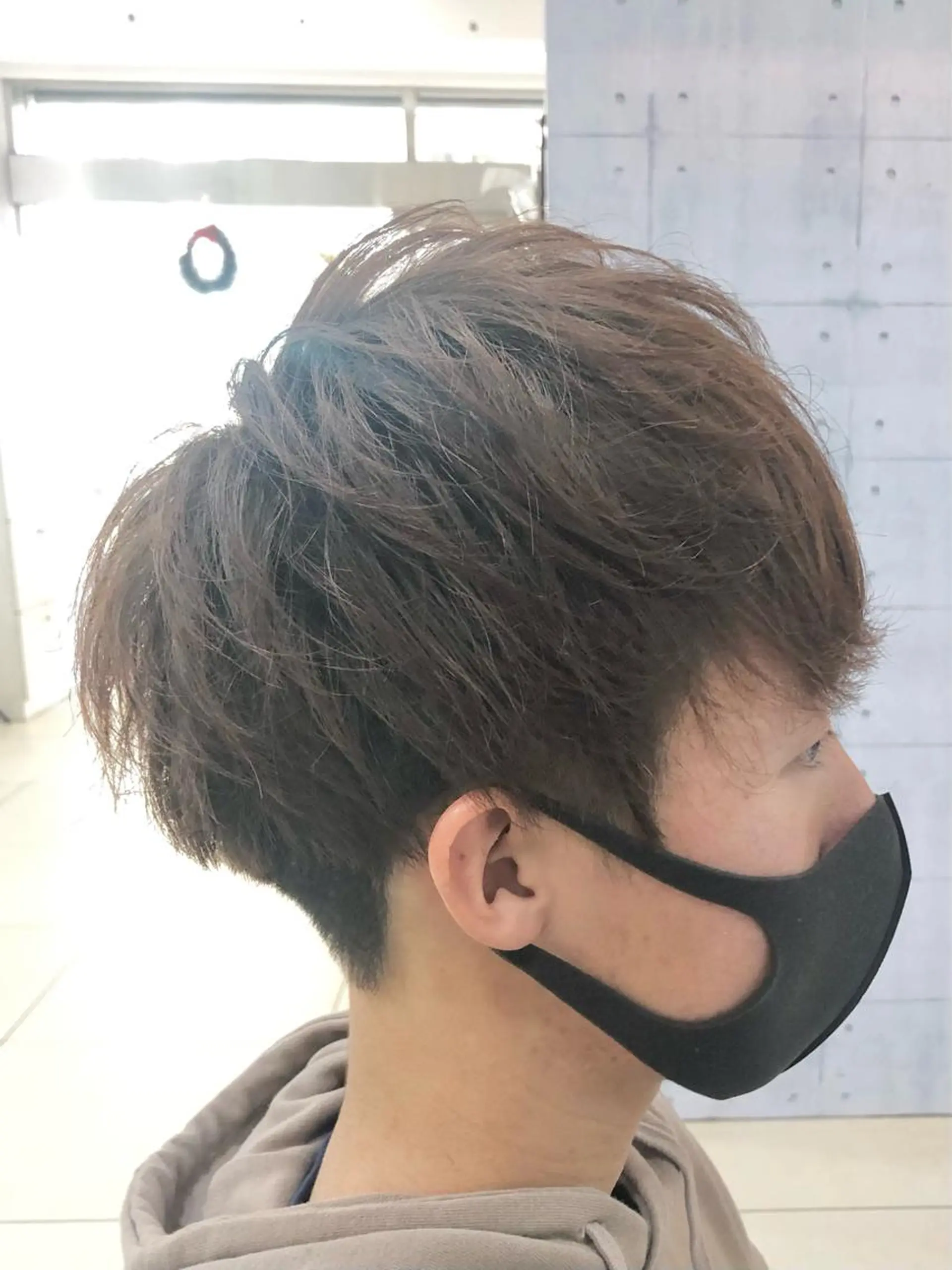 ショート メンズ 髪質改善× ハイライト溝江のヘアスタイル