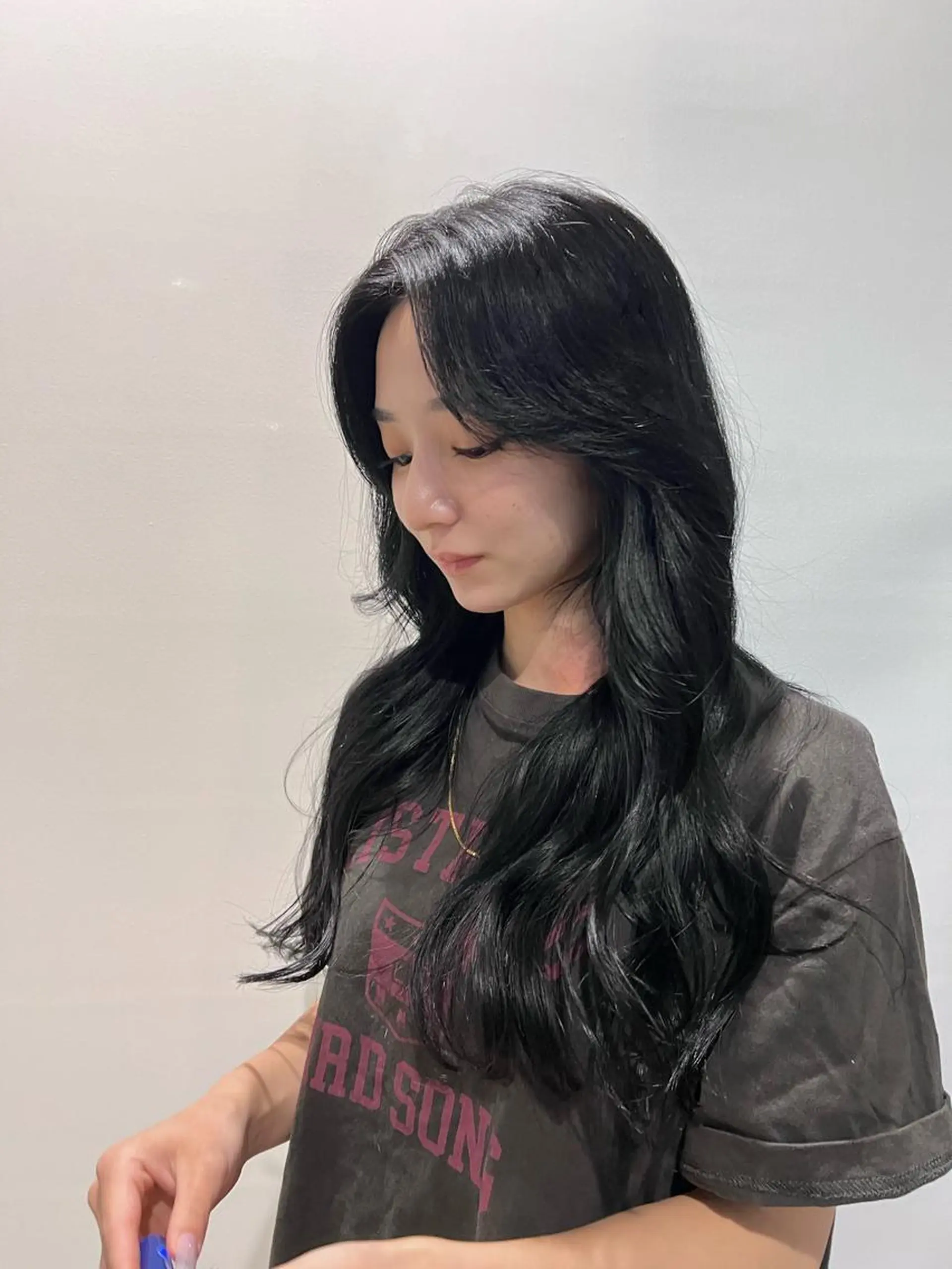 ロング カラー ダン/メンズ/ 顔周り×透明感カラーのヘアスタイル