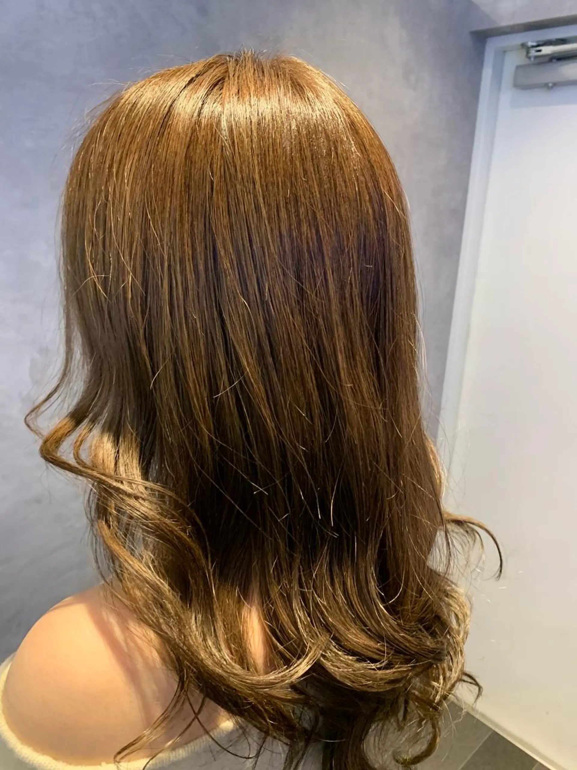 ロング カラー ブラウンカラー ヘアカラー トリートメント 透明感/ブリーチ縮毛 /髪質改善/星野純一のヘアスタイル