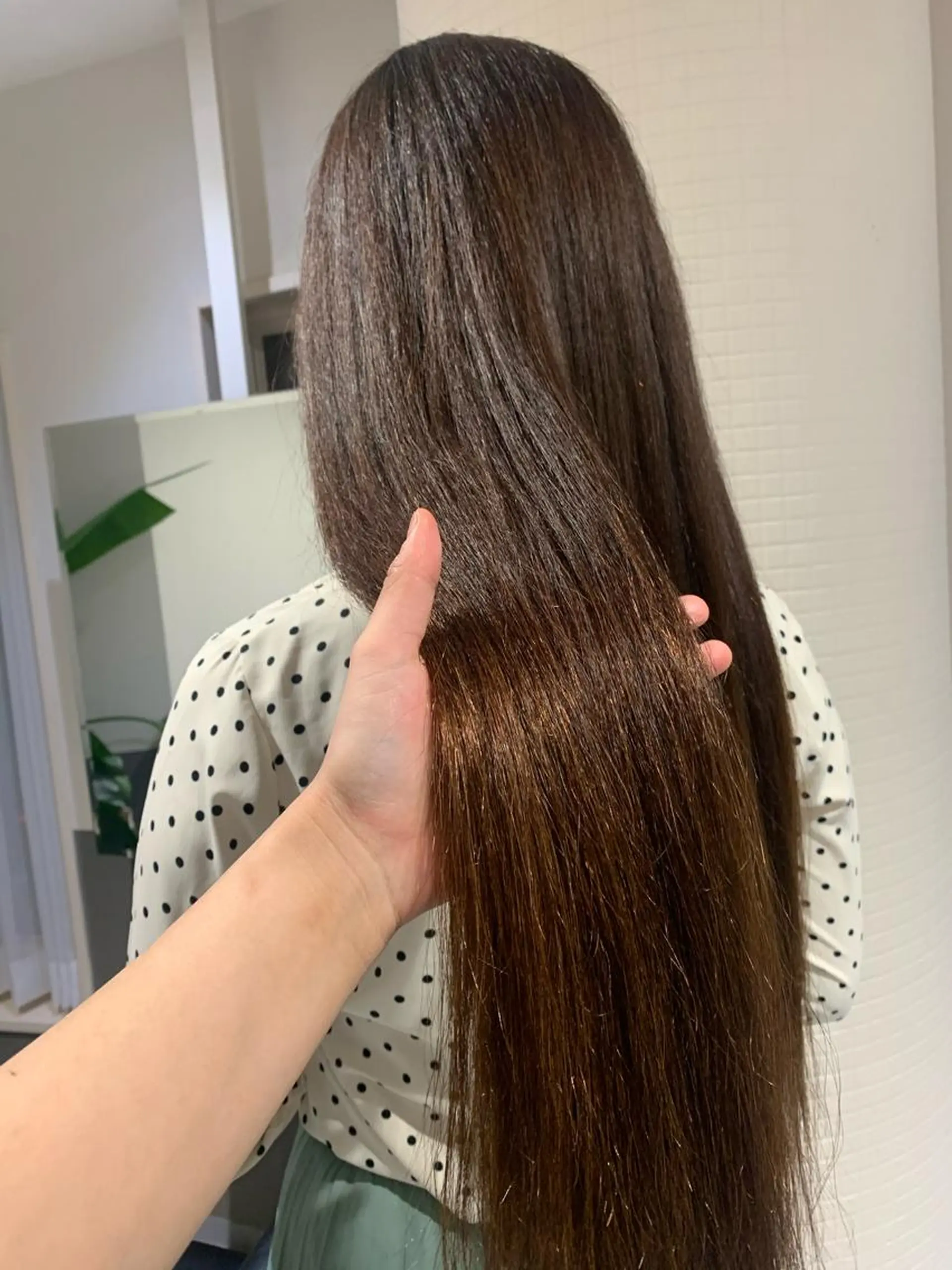 ロング 縮毛矯正 トリートメント カット 縮毛矯正 トリートメント ヘッドスパ Eleanor 立川北口のヘアスタイル