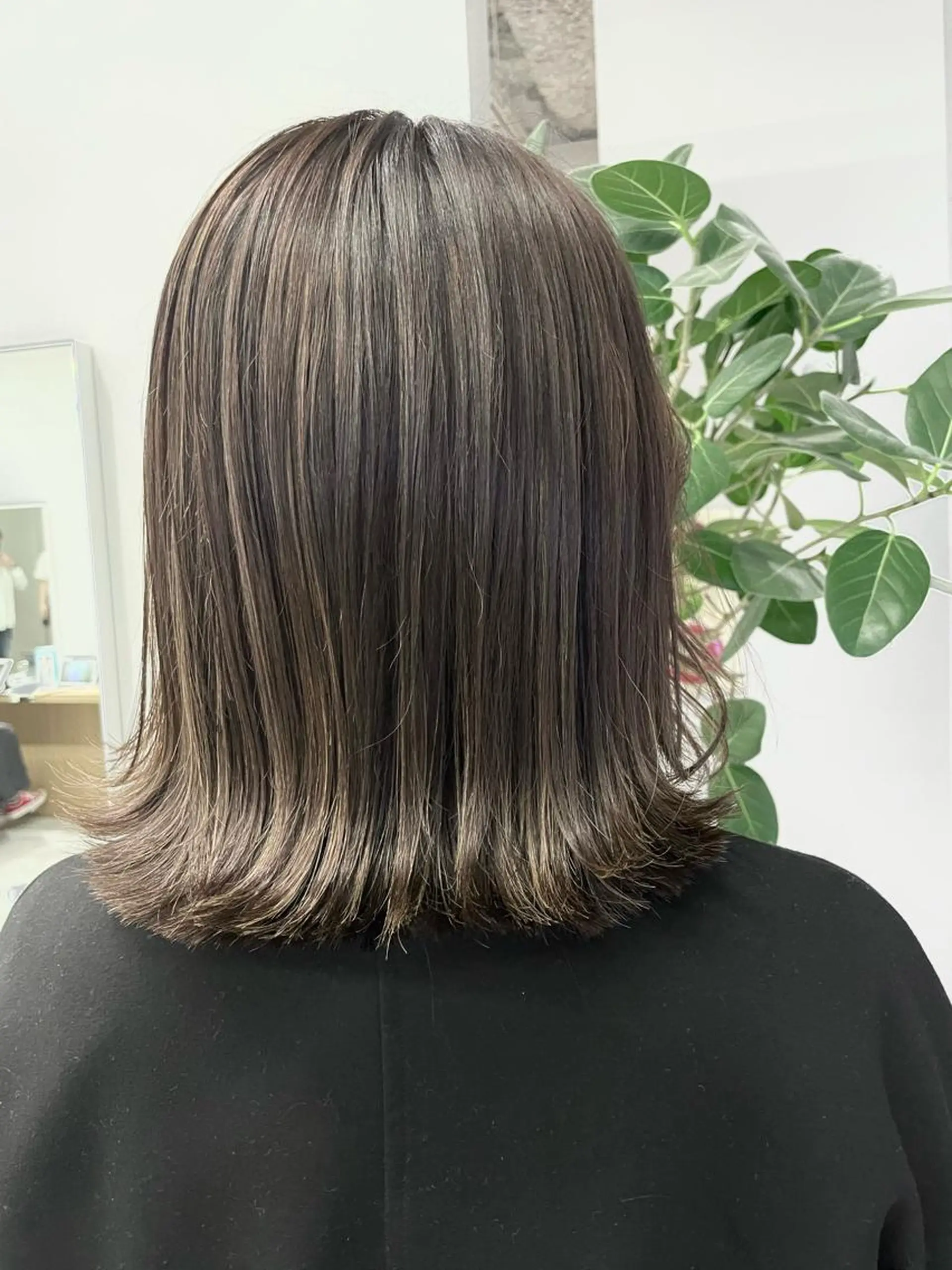 ミディアム ハイライト カット ヘアカラー 髪質改善/天王寺／ 🐬キヨ🐬のヘアスタイル