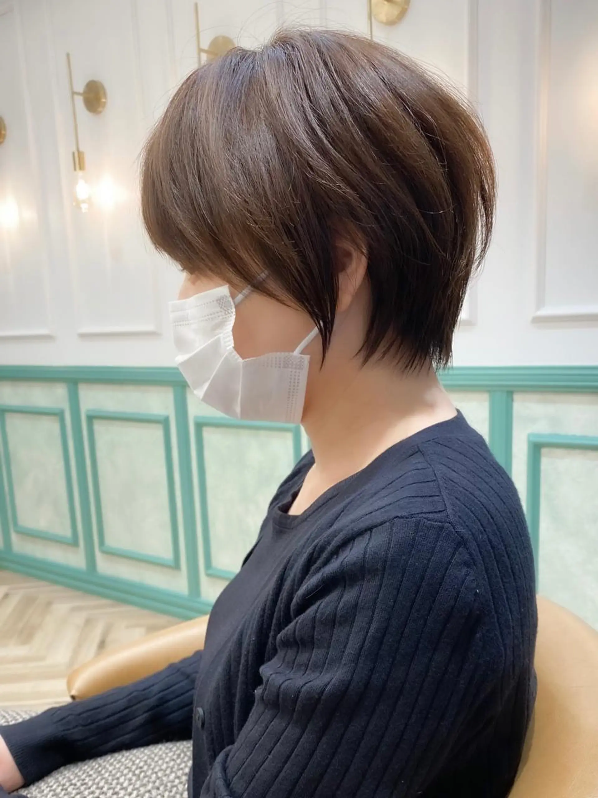 ショート カラー ショートボブ ボブ ショートヘア カット ヘアカラー トリートメント ショート ショートボブ斉藤航人のヘアスタイル