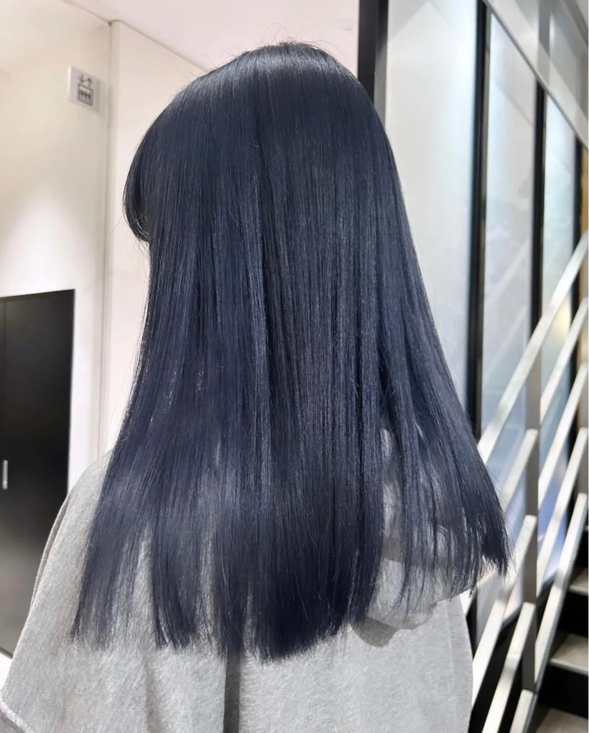 セミロング カラー パーマ ヘアアレンジ メンズ キッズ 黒髪 ブルーカラー ブルーブラック ネイビーカラー GOTODAY SHAiRE SALON (原宿本店)所属・stylist 🎀 kanaのその他イメージ