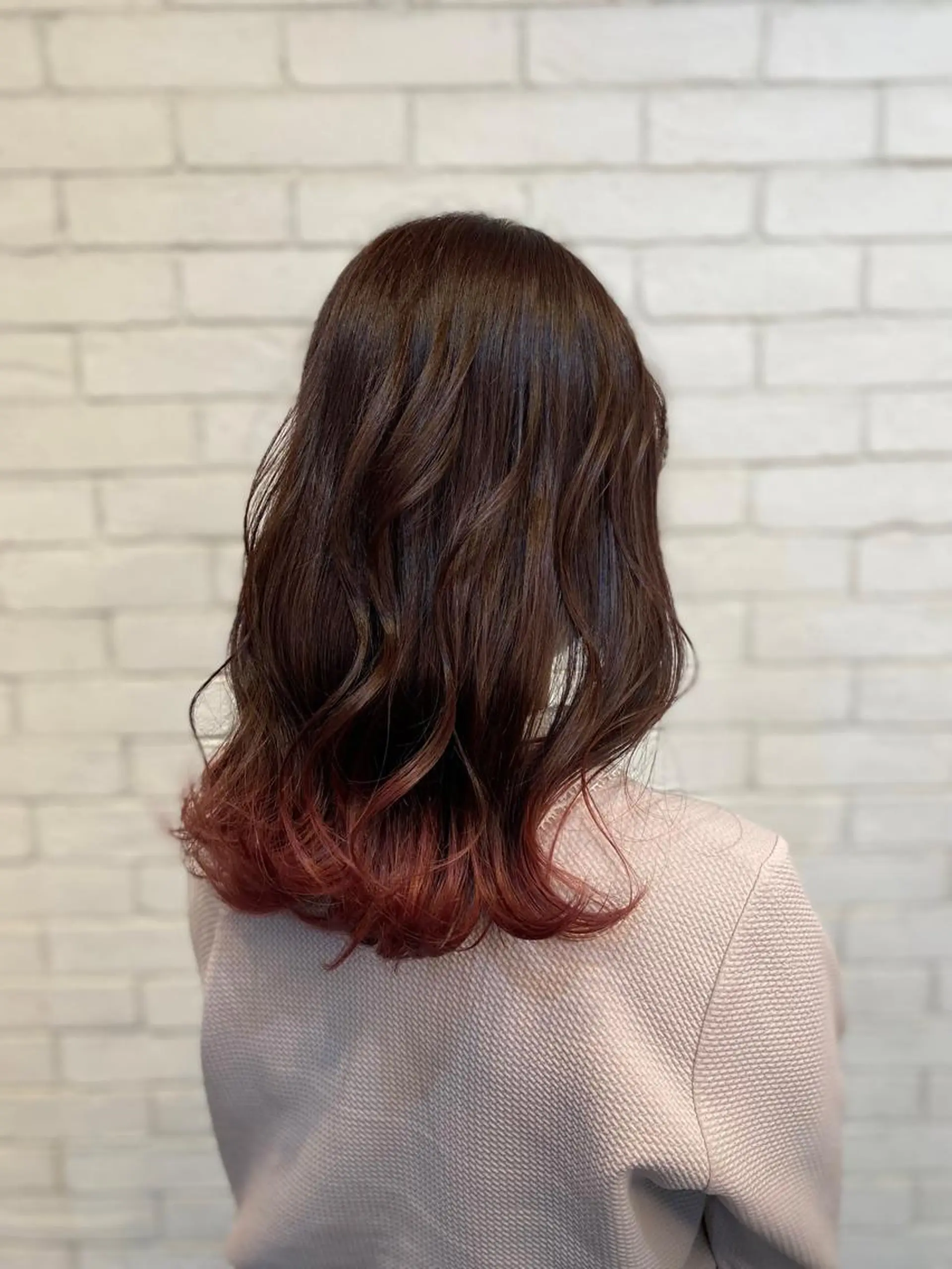 セミロング カラー ヘアカラー ヨシダ フミノリのヘアスタイル