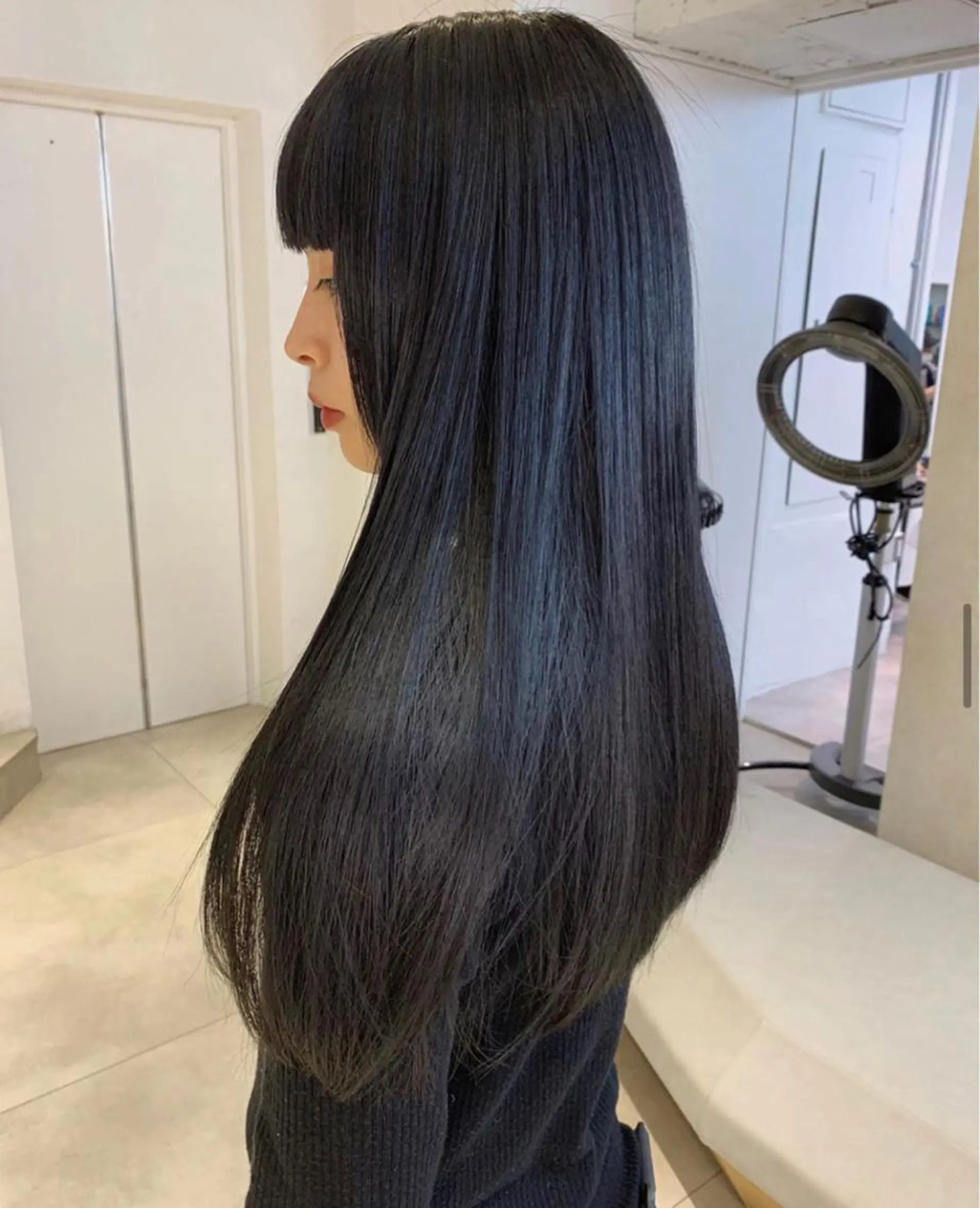 ロング ヘアカラー 🌫️韓国hair kanon🇰🇷のヘアスタイル