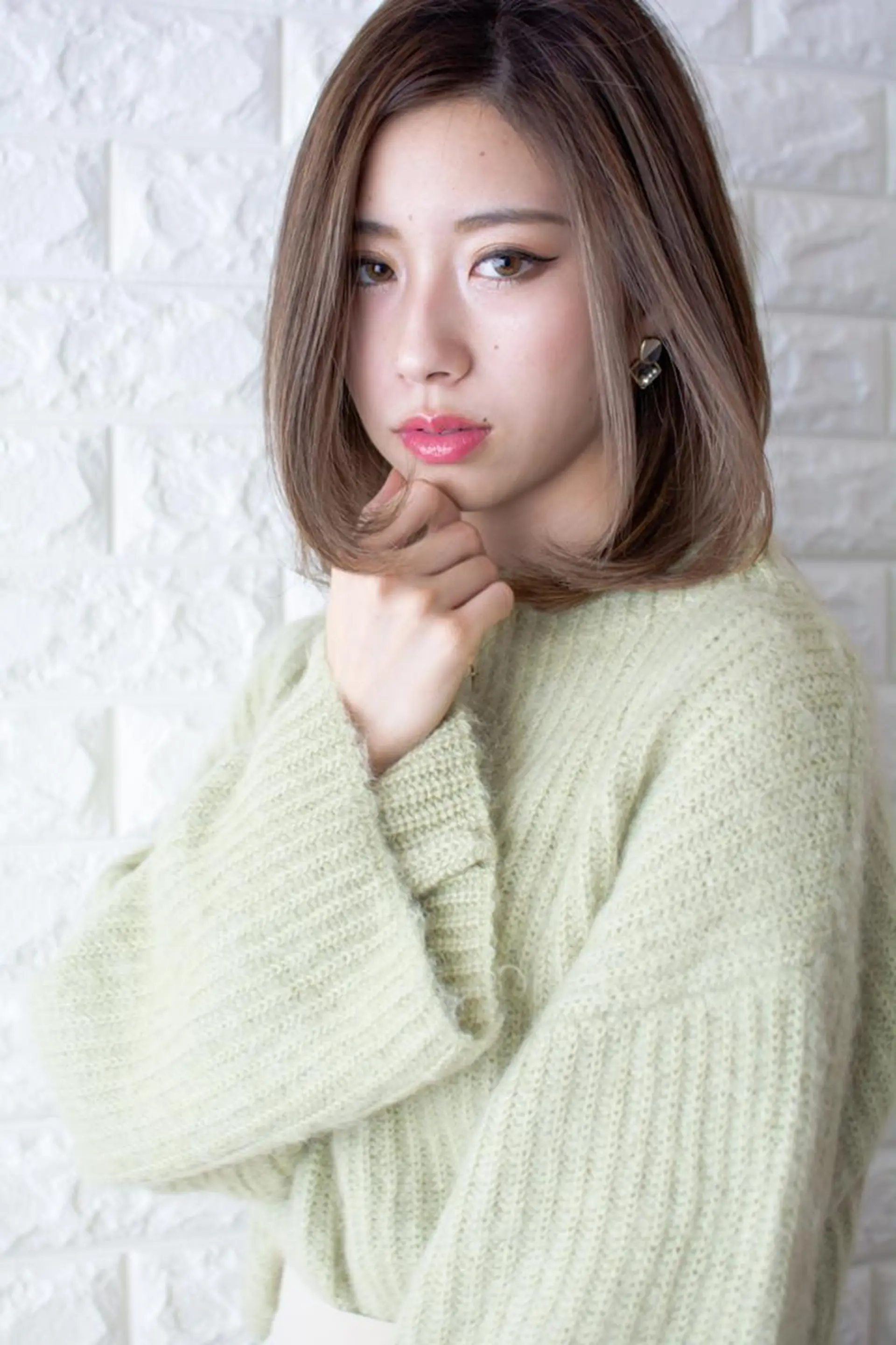 ミディアム カラー ショートボブ ベージュカラー ブルーカラー ブルージュ グレージュ カット ヘアカラー ヘッドスパ 斉藤 正敏のその他イメージ