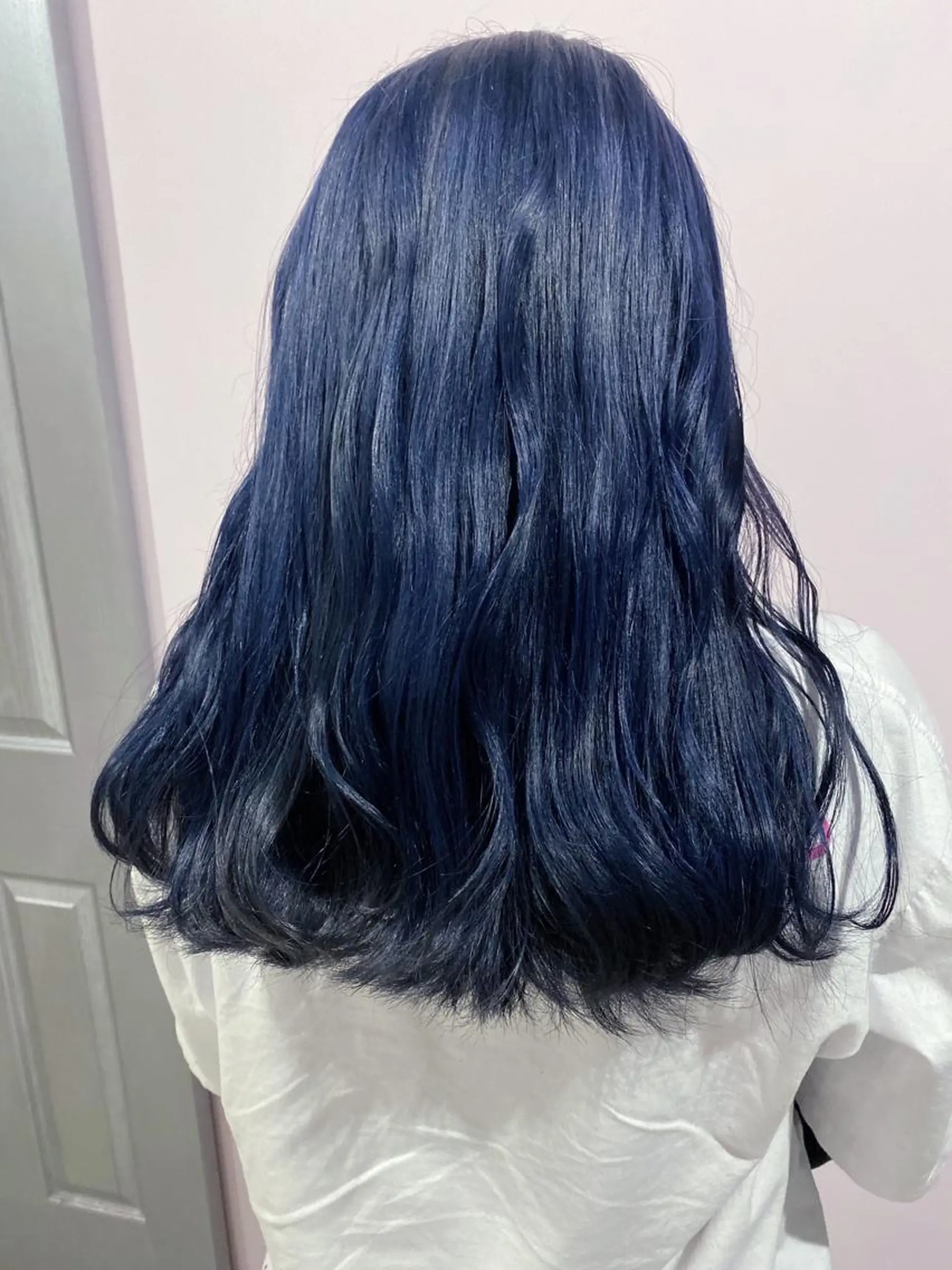 ロング カラー ブルーカラー アオイ🩵暖色 /まろやかカラーのヘアスタイル