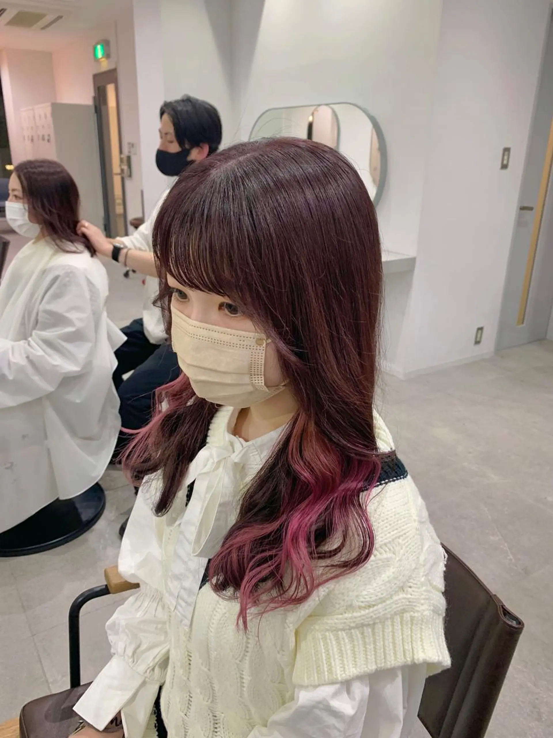 ロング カラー ヘアカラー トリートメント traceby8所属・traceby8 小濱彰太のヘアスタイル