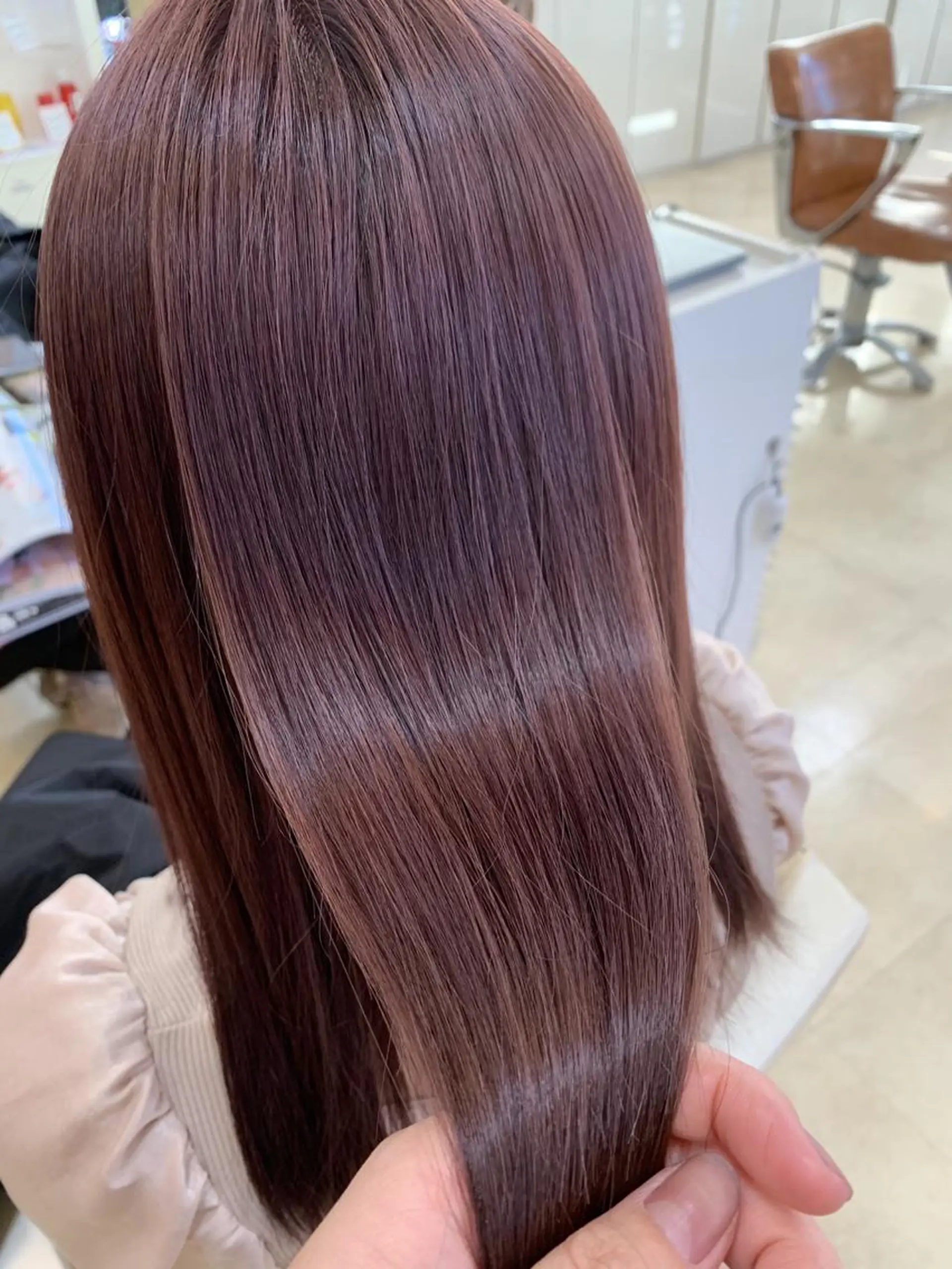 セミロング カラー ラベンダーカラー ラベンダーピンク ピンクカラー chic大宮東口所属・🔥大宮メンズ特化 ﾒﾝｽﾞﾍｱ伊藤🔥のヘアスタイル