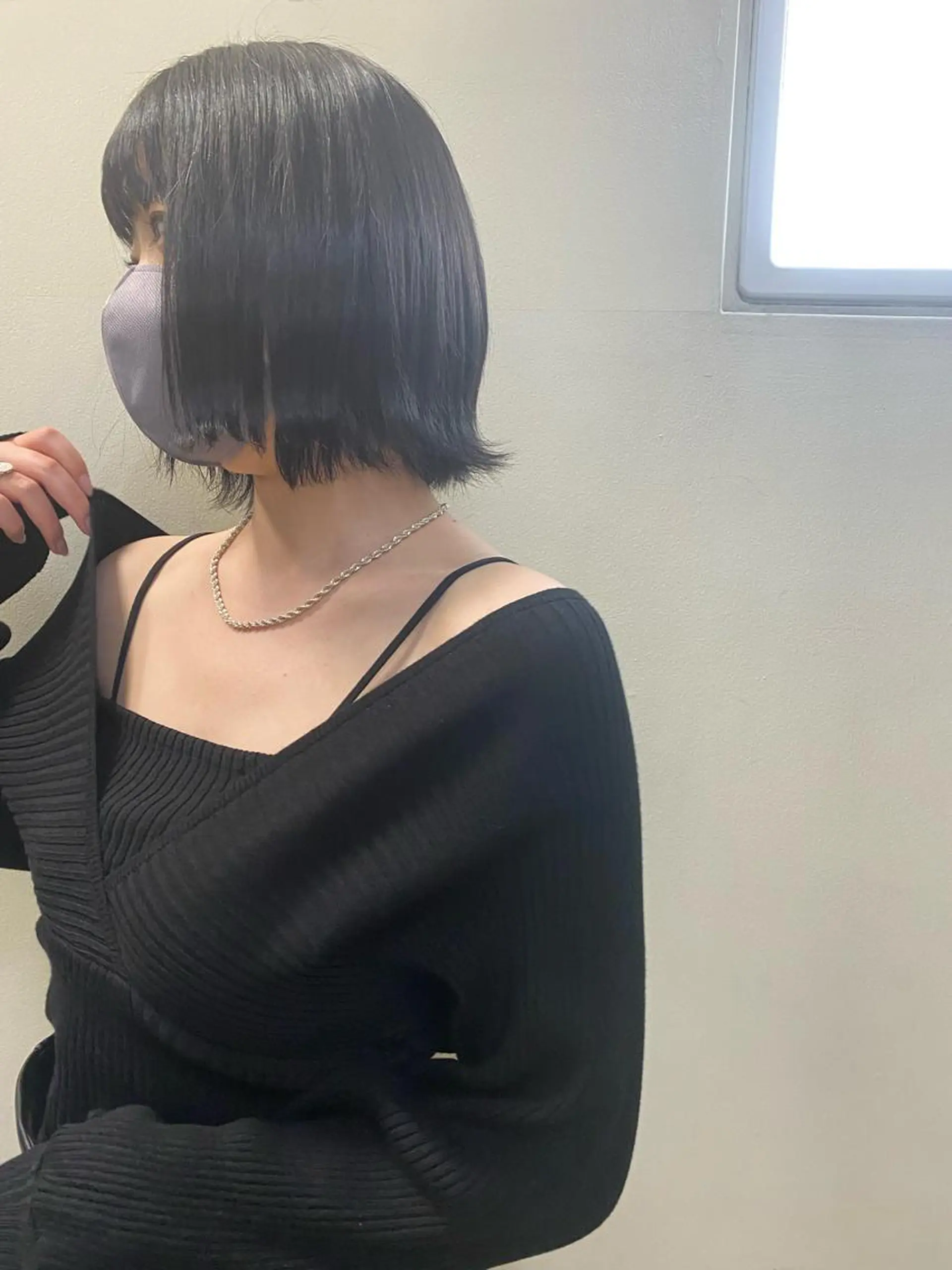 ショート カラー アッシュ アッシュグレー ヘアカラー PiED DE POULE POCHE所属・酒井 陽南乃のヘアスタイル