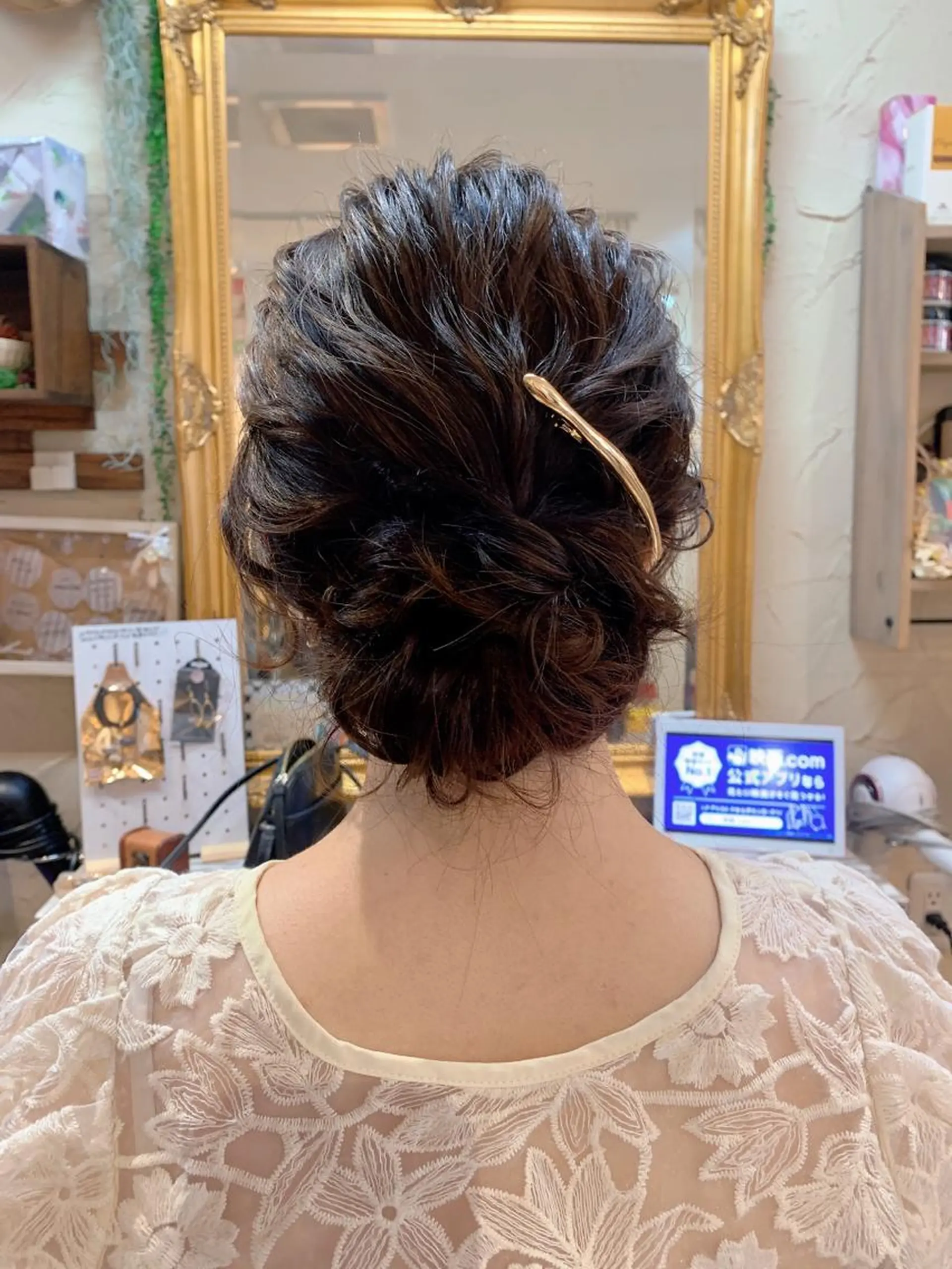 セミロング ヘアセット 林 友美のヘアスタイル