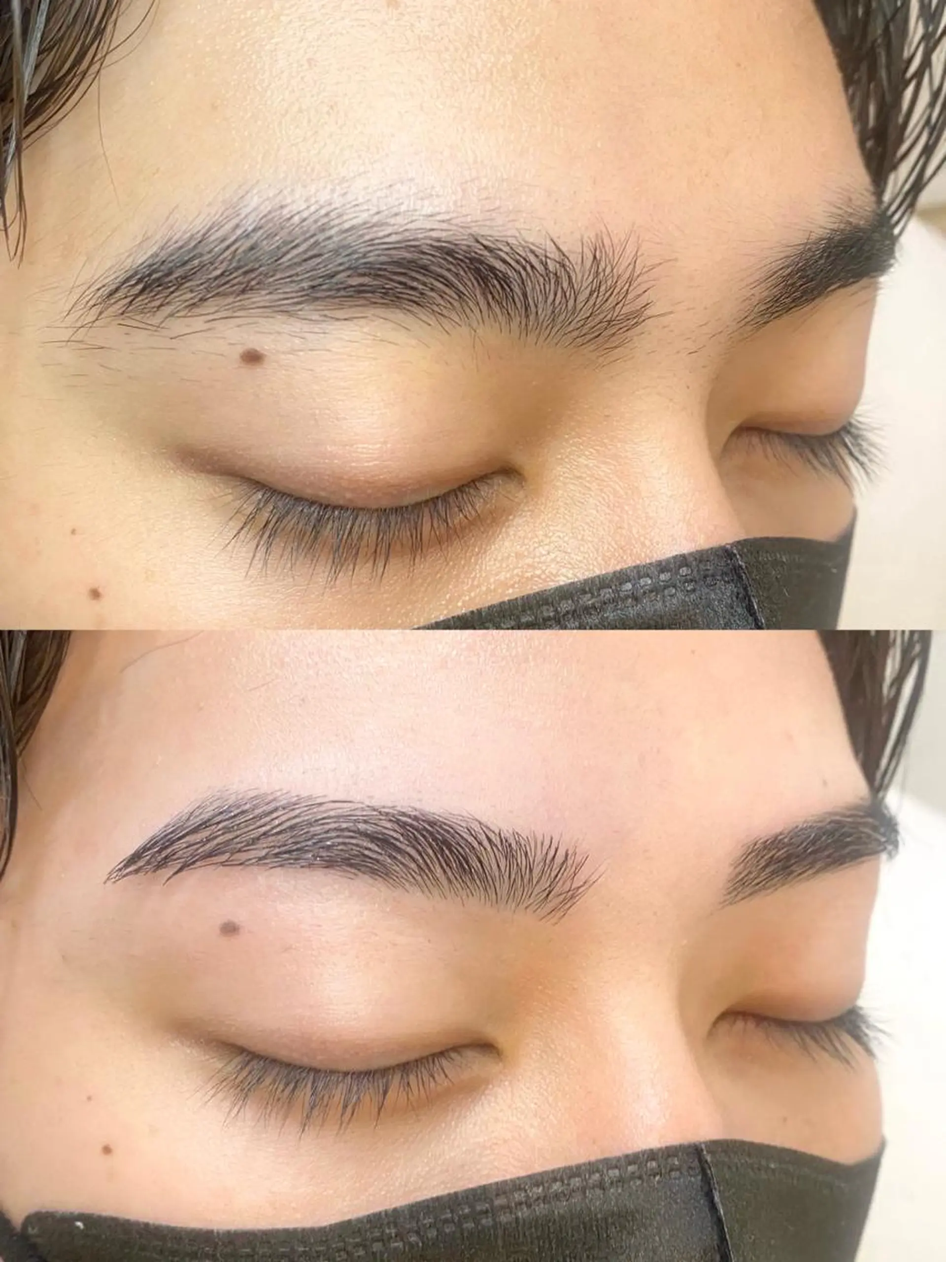 メンズ アイブロウ ワックス脱毛 oreo salon Chisatoのマツエク・マツパデザイン
