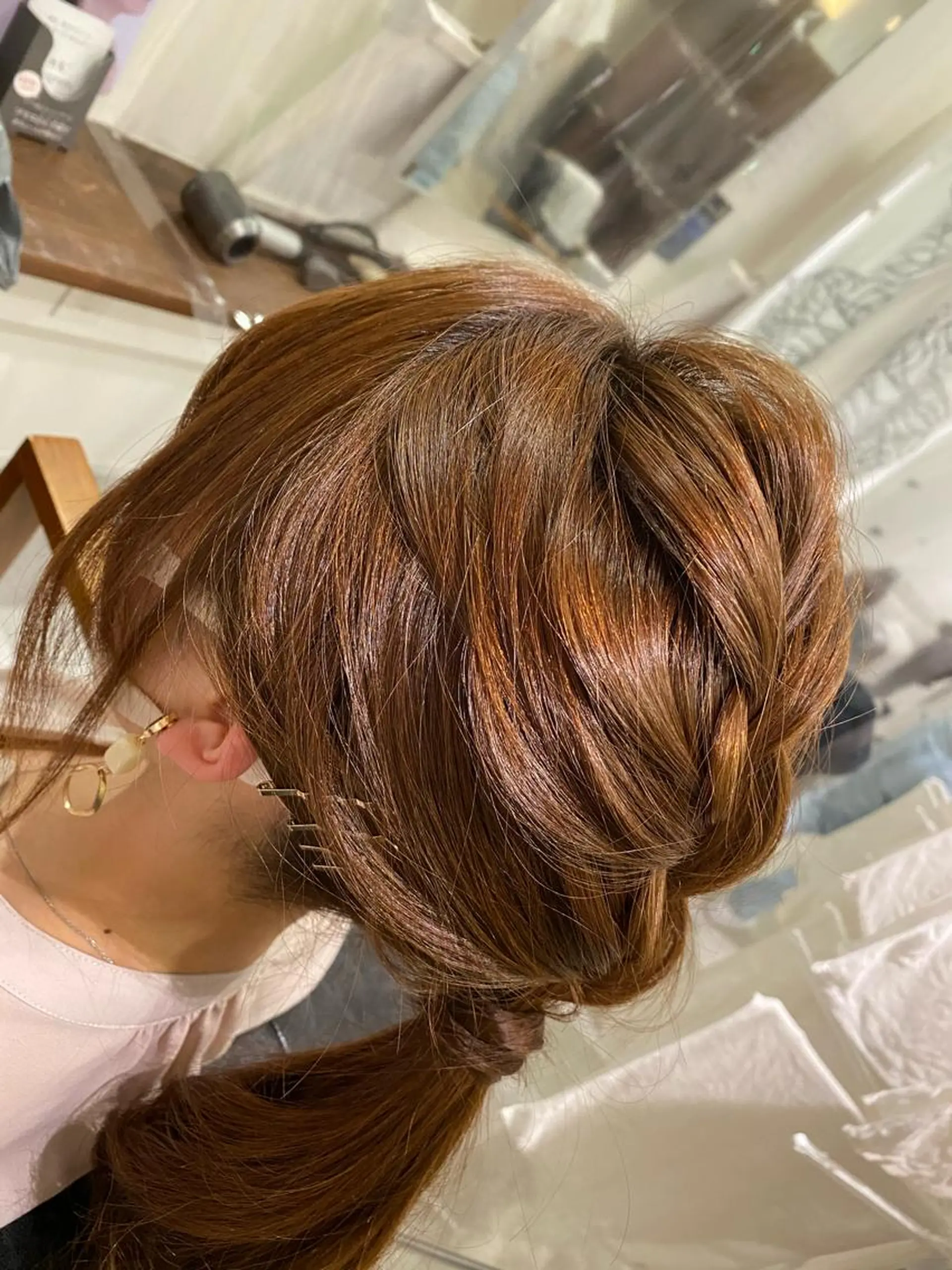 セミロング ヘアアレンジ Rely 美空のヘアスタイル