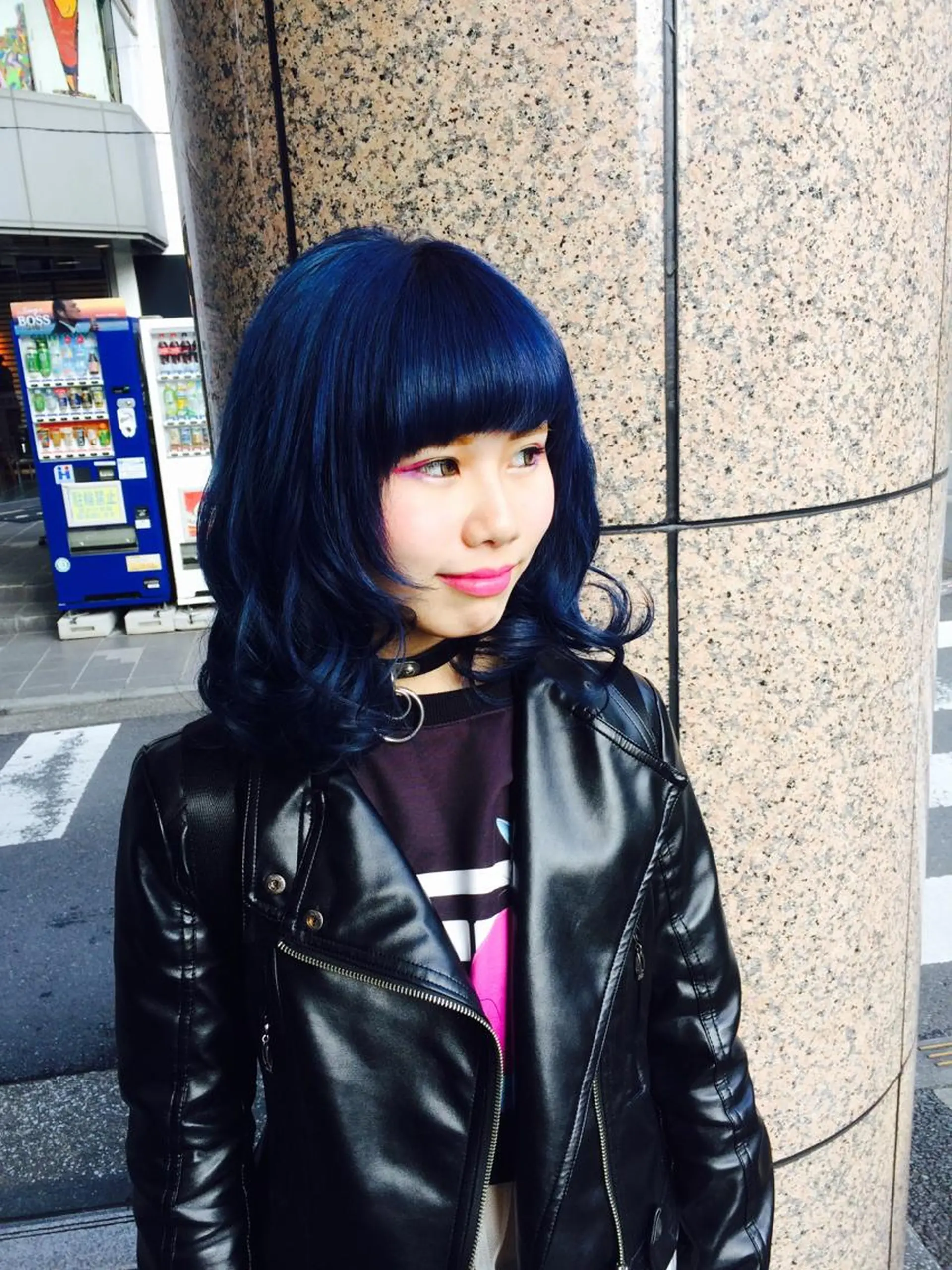 カラー ネイビーカラー 平尾 拓也のヘアスタイル