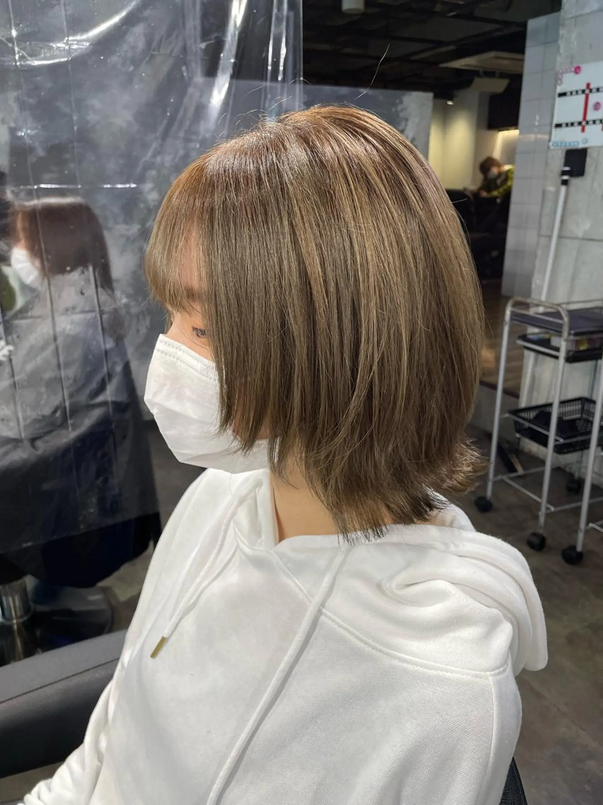 ショート カラー カット ヘアカラー トリートメント ヘアセット I'S.横浜所属・赤み消しカラー 🍀JUNKIのヘアスタイル
