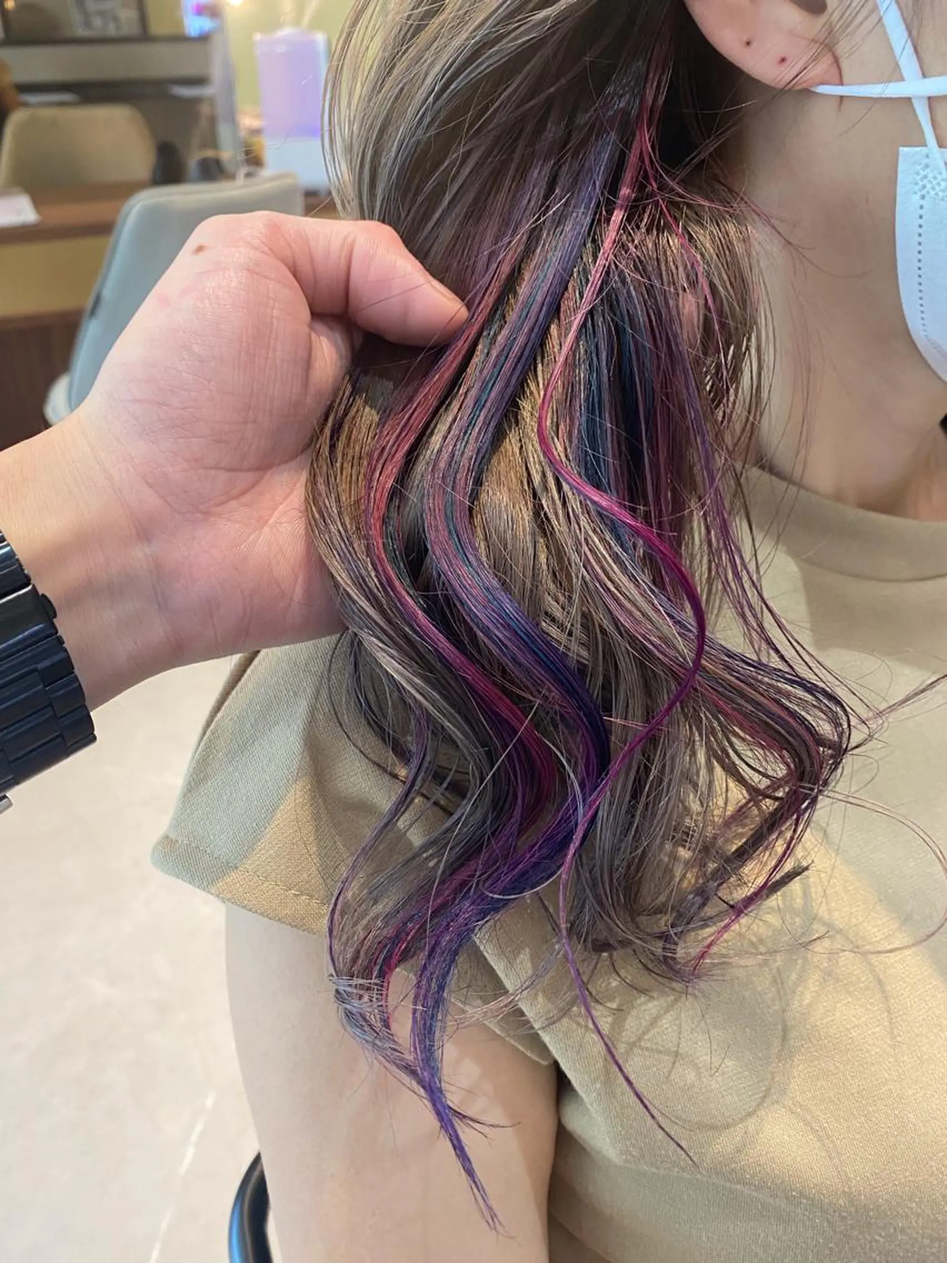 セミロング カラー Gain池下 メンズのヘアスタイル