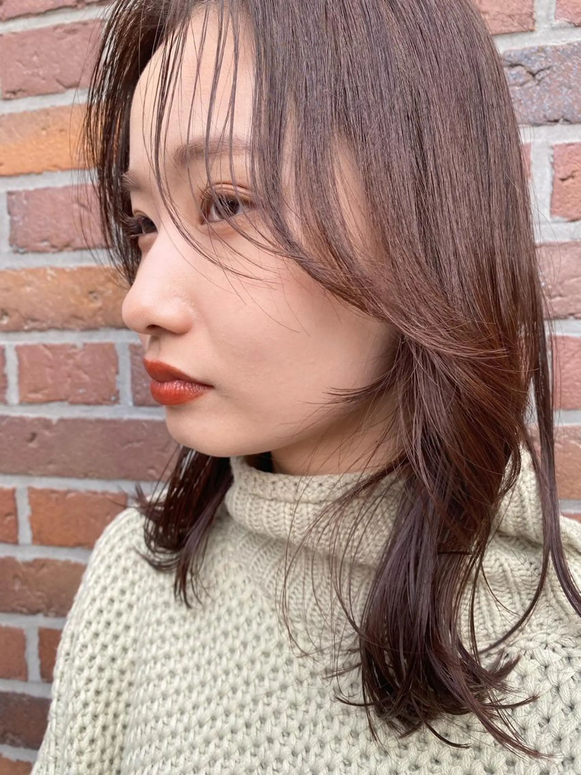ミディアム Defi梅田 岡 宗杜のヘアスタイル