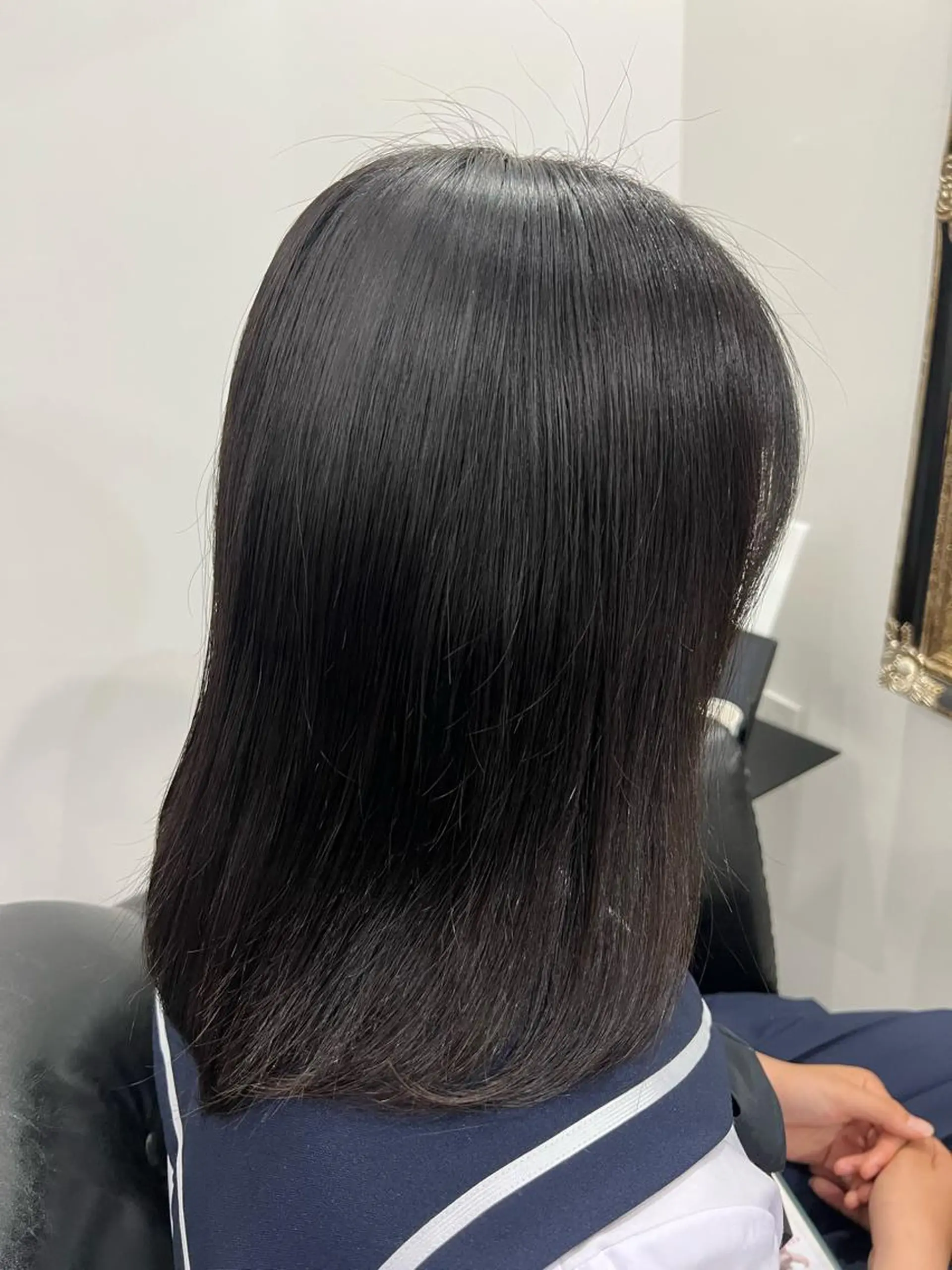 セミロング くせ毛 縮毛矯正 飛田 楓信のヘアスタイル