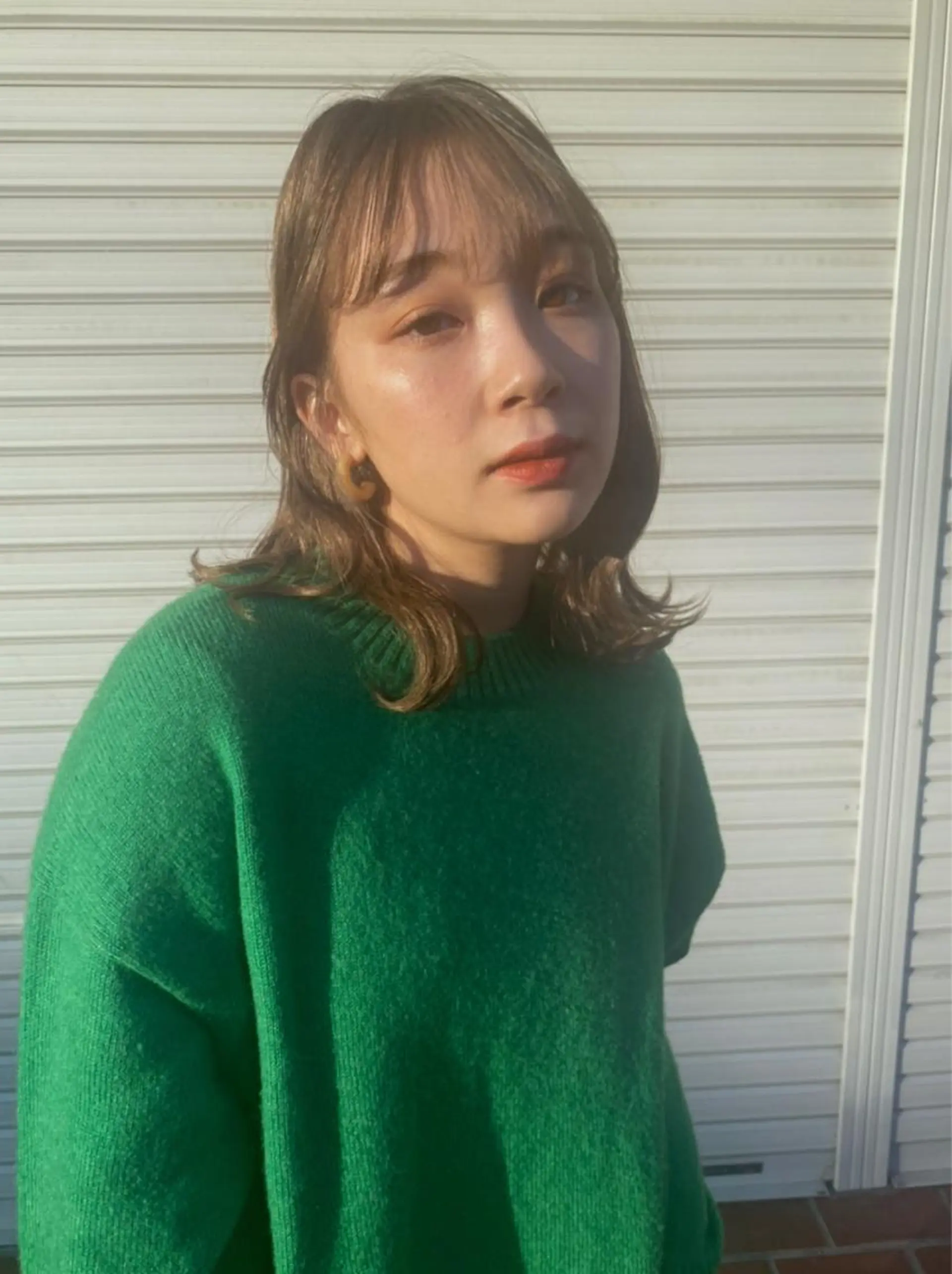 ロング カラー アッシュ ベージュカラー 顔周りカット レイヤーカット 小顔カット ベージュ/インナー カラー🤍Rieのヘアスタイル