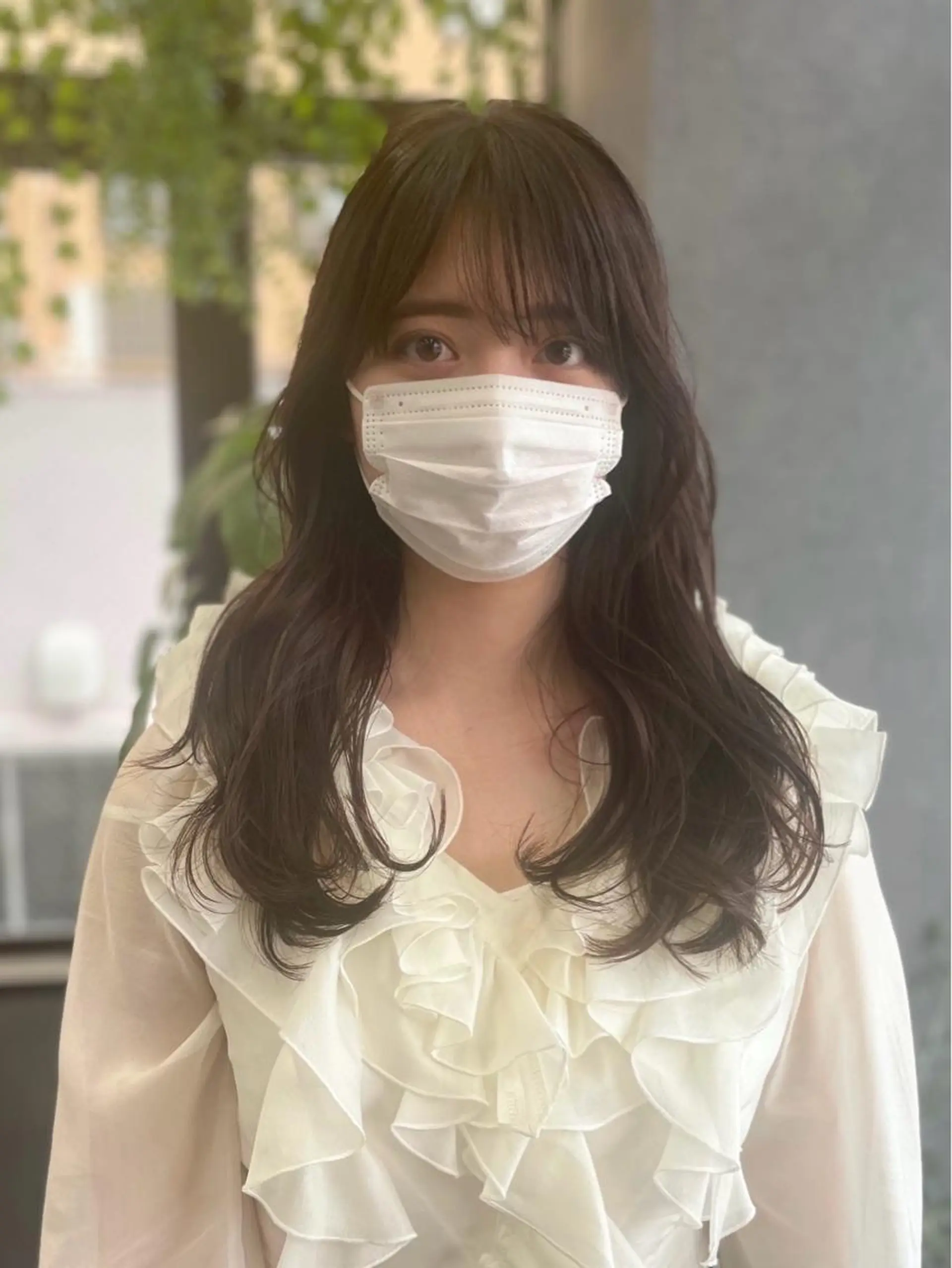 ロング カラー ベージュカラー ショコラベージュ 韓国風ヘア FRAME spa&hair room博多店【フレーム】所属・髪質改善｜顔周り｜博 多｜川上智也のヘアスタイル