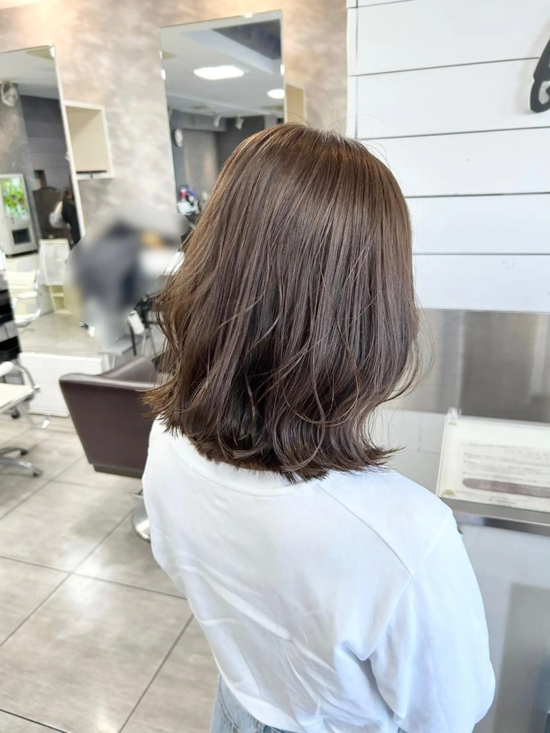 ミディアム カット ヘアカラー トリートメント 🫧艶髪カラー🫧 森本くるみのヘアスタイル
