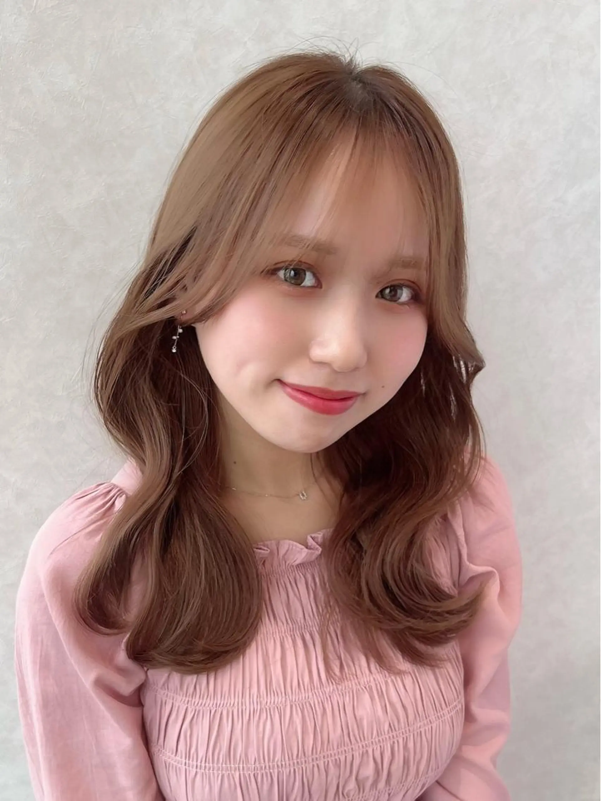 セミロング くびれヘア レイヤーカット カット ヘアカラー トリートメント 🧡くびれヘア/前髪 顔周り🧡久原結衣のヘアスタイル