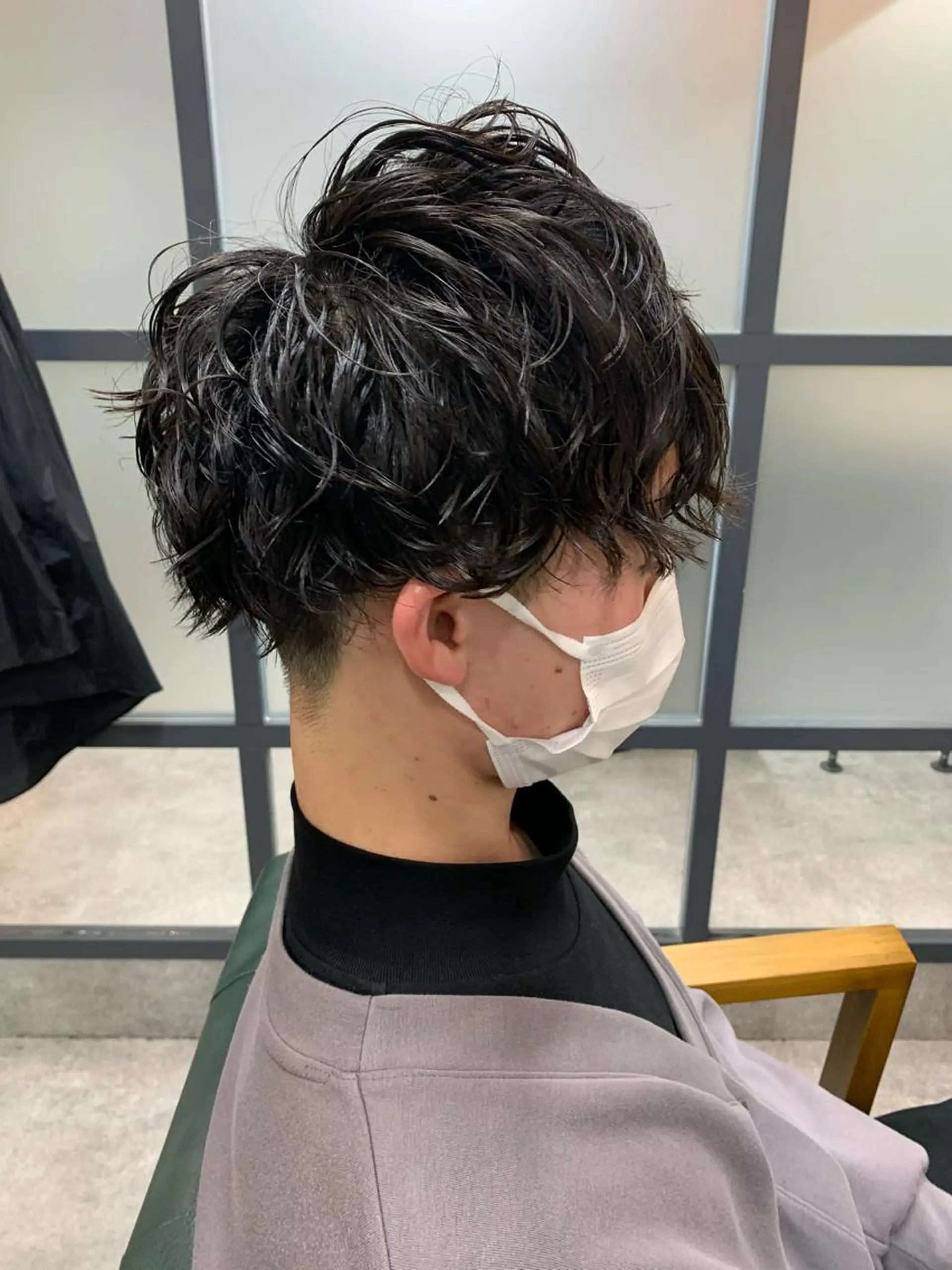 ショート パーマ メンズ カット パーマ 【S.BROOM】 店長　西川徹のヘアスタイル