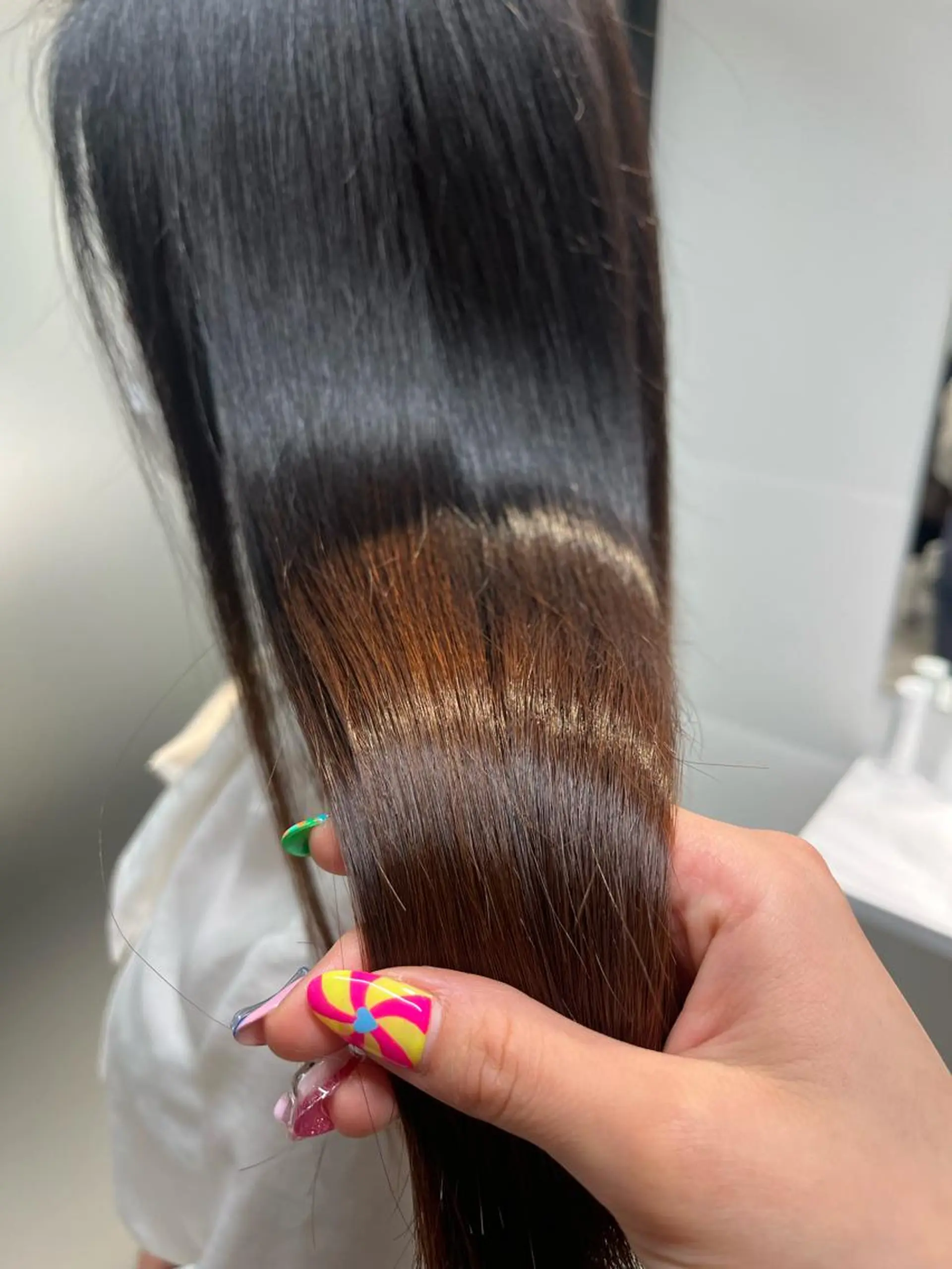 ロング トリートメント 髪質改善/縮毛矯正 艶カラー/珠聡のヘアスタイル