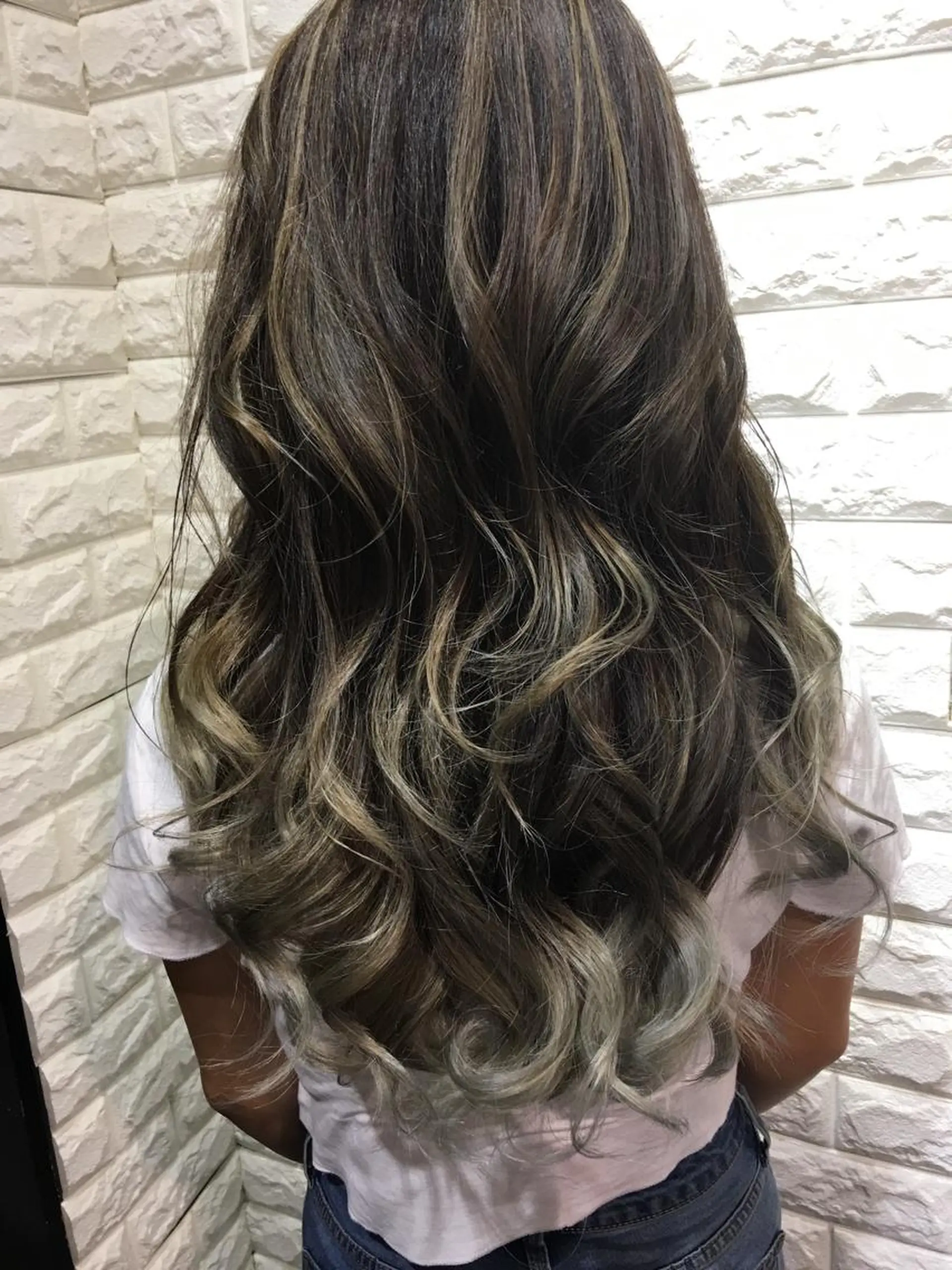ロング カラー バレイヤージュ レイヤーカット ヘアカラー エクステ ✨U-topia渡邉 大樹【公認資格有】✨のヘアスタイル