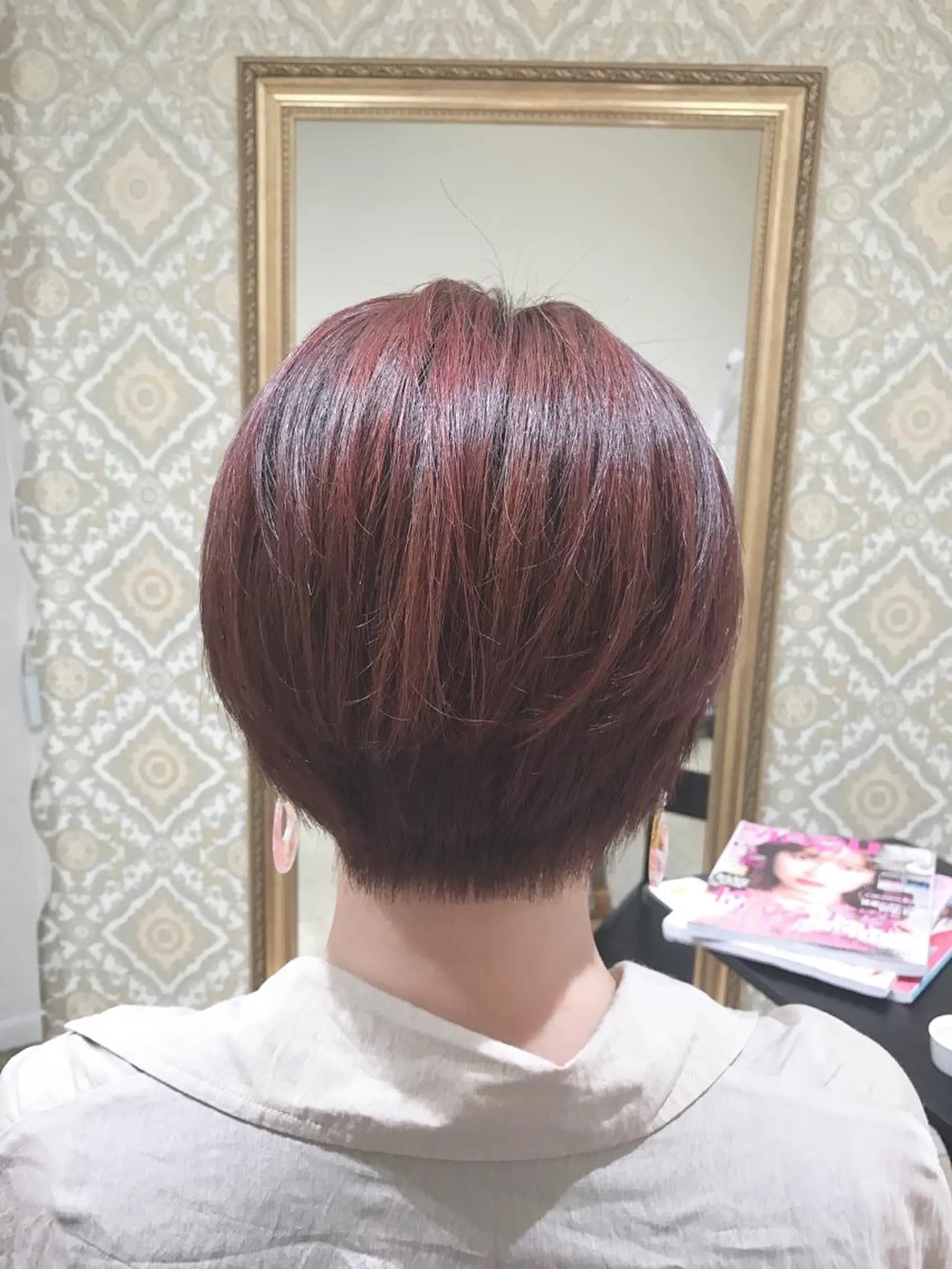 ショート カラー カット ヘアカラー アザマ　ヤスカツ _rosso 川口のヘアスタイル