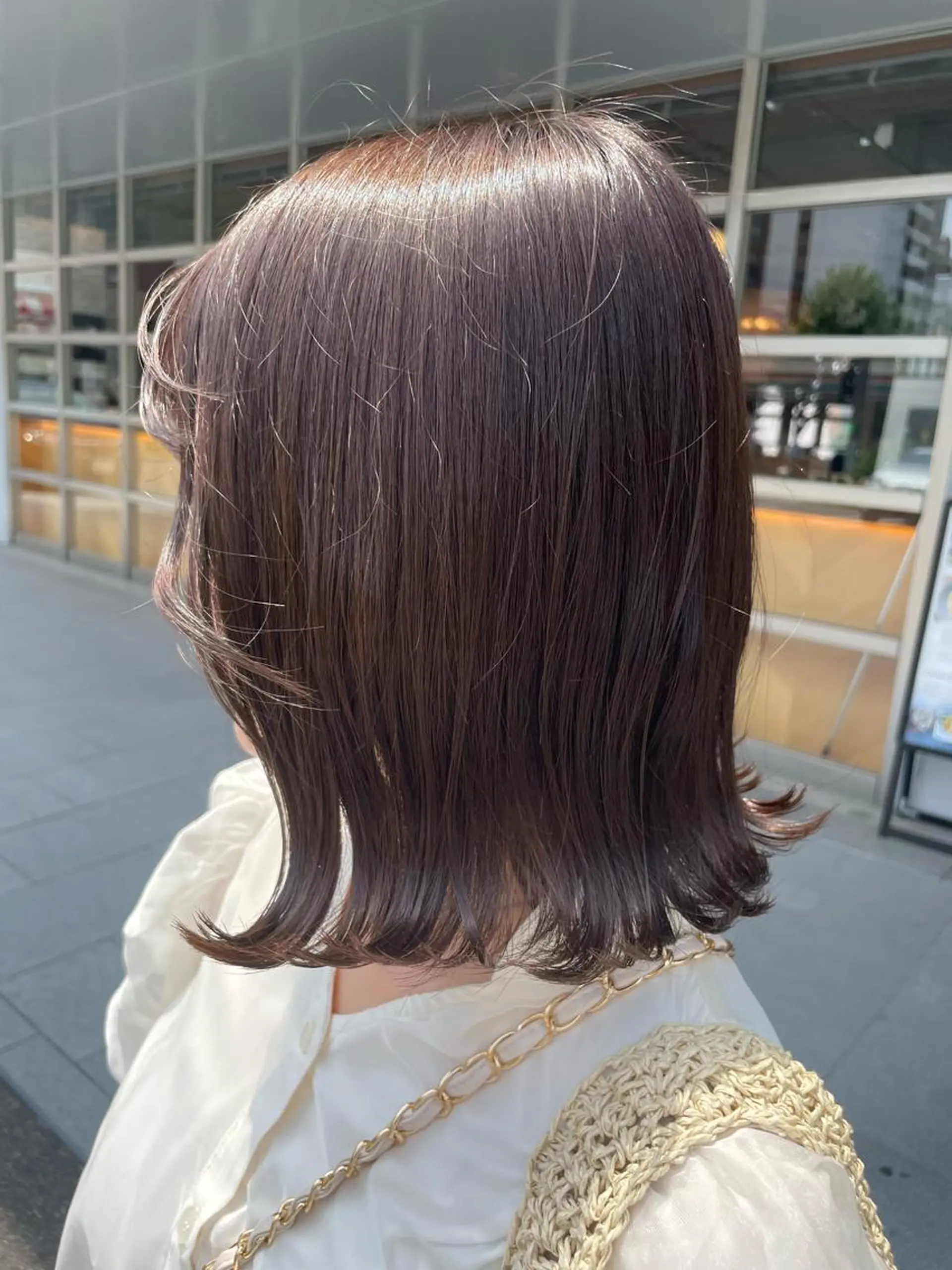 カラー ブラウンカラー 透明感カラー グレージュ ヘアカラー 畠山 莉緒のヘアスタイル