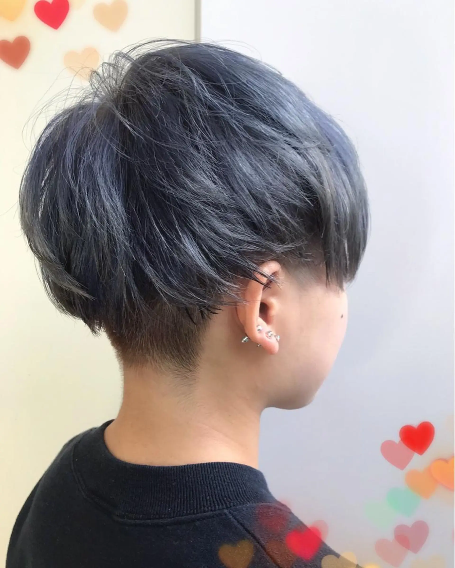 ショート カラー ブルーカラー シルバー EMANON新宿東口所属・新宿駅近♡ ♡個室♡三都季🌜のヘアスタイル