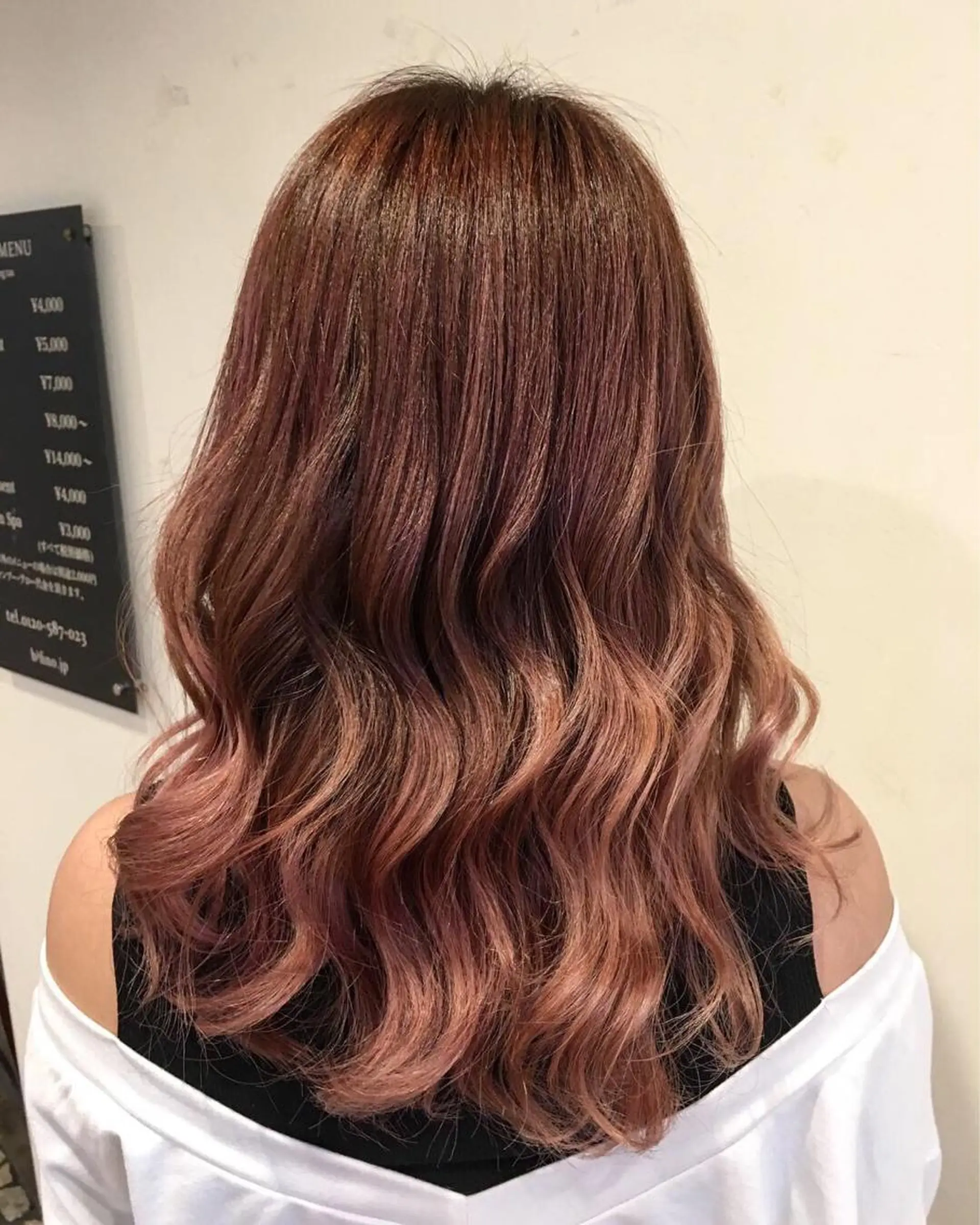 セミロング カラー 透明感カラー ピンクカラー Agu  hair rupia 金沢店所属・金沢美容室/ 艶髪/夜営業/JINのヘアスタイル