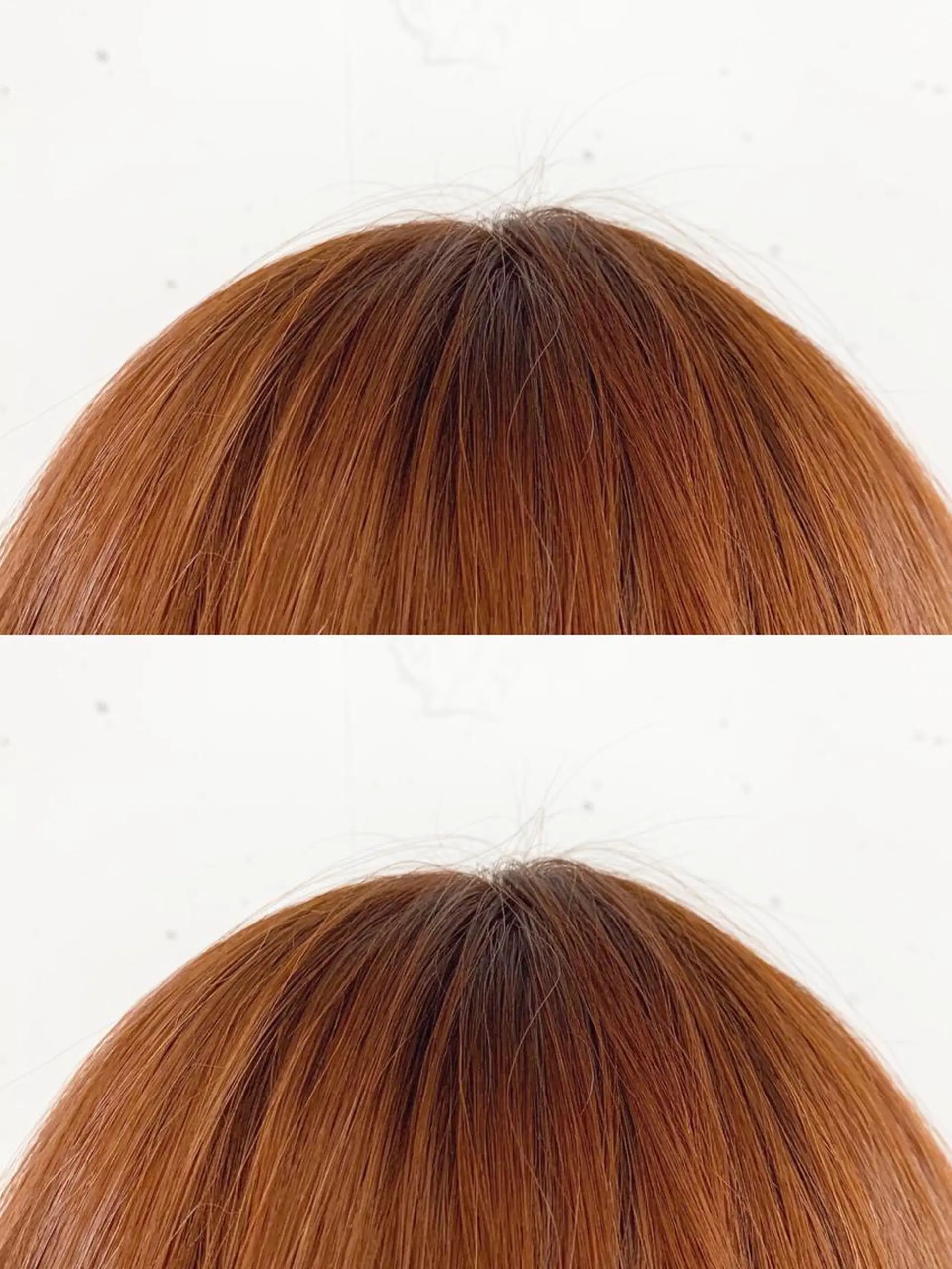 ミディアム カラー オレンジ raika .のヘアスタイル