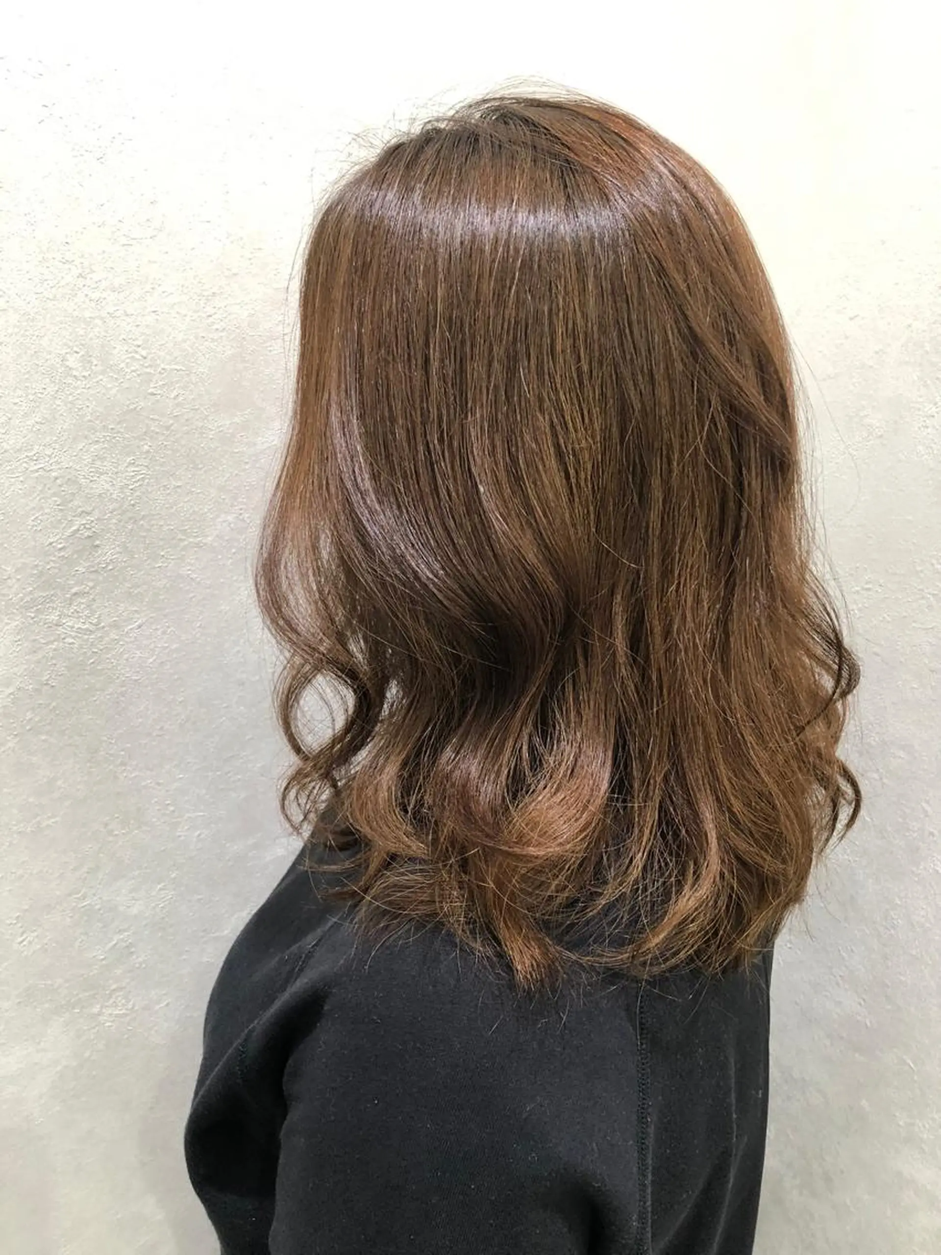 セミロング カット ヘアカラー トリートメント 小松崎 結花のヘアスタイル