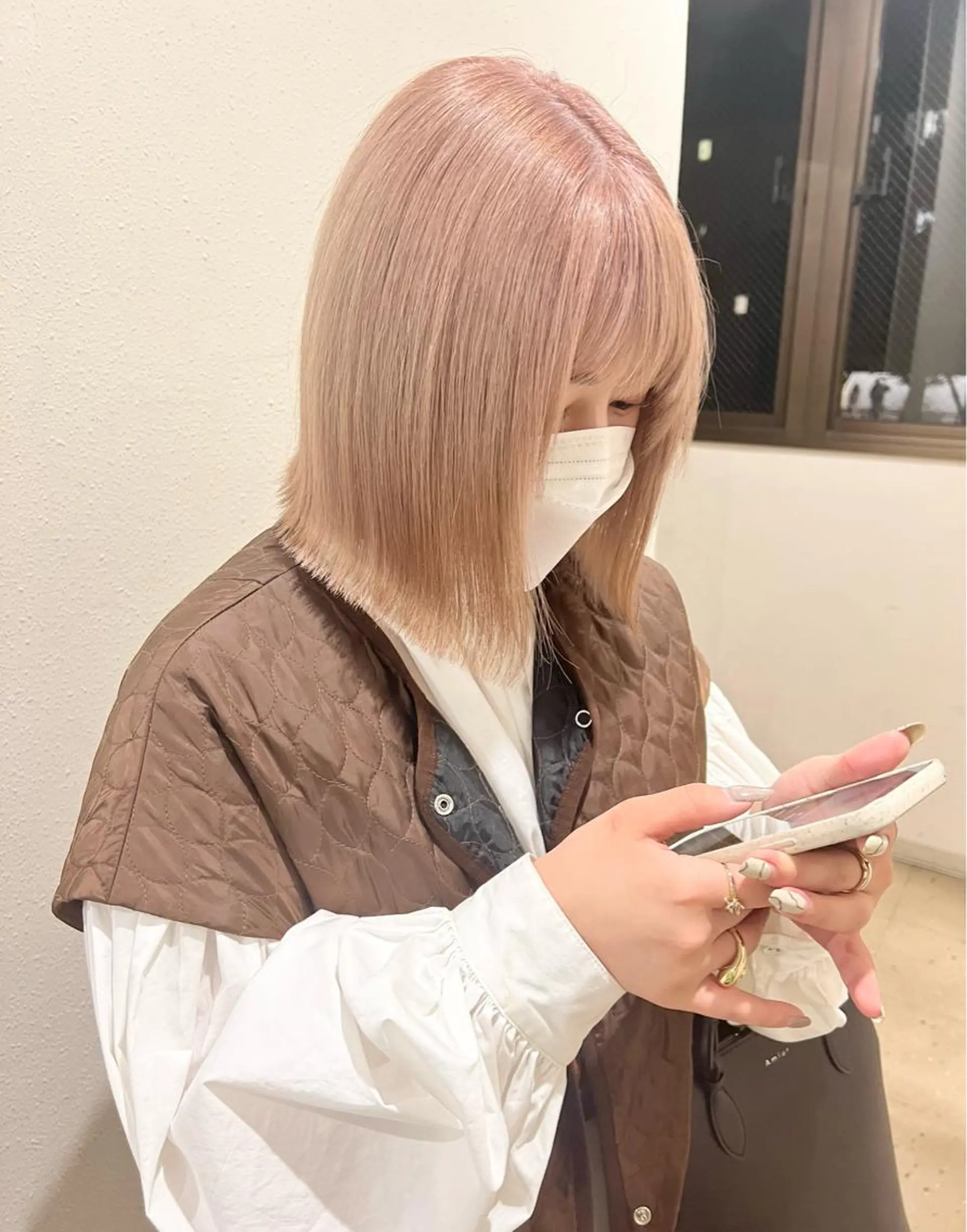 ショート カット ヘアカラー トリートメント ハイトーンカラー🍑 maanaのヘアスタイル