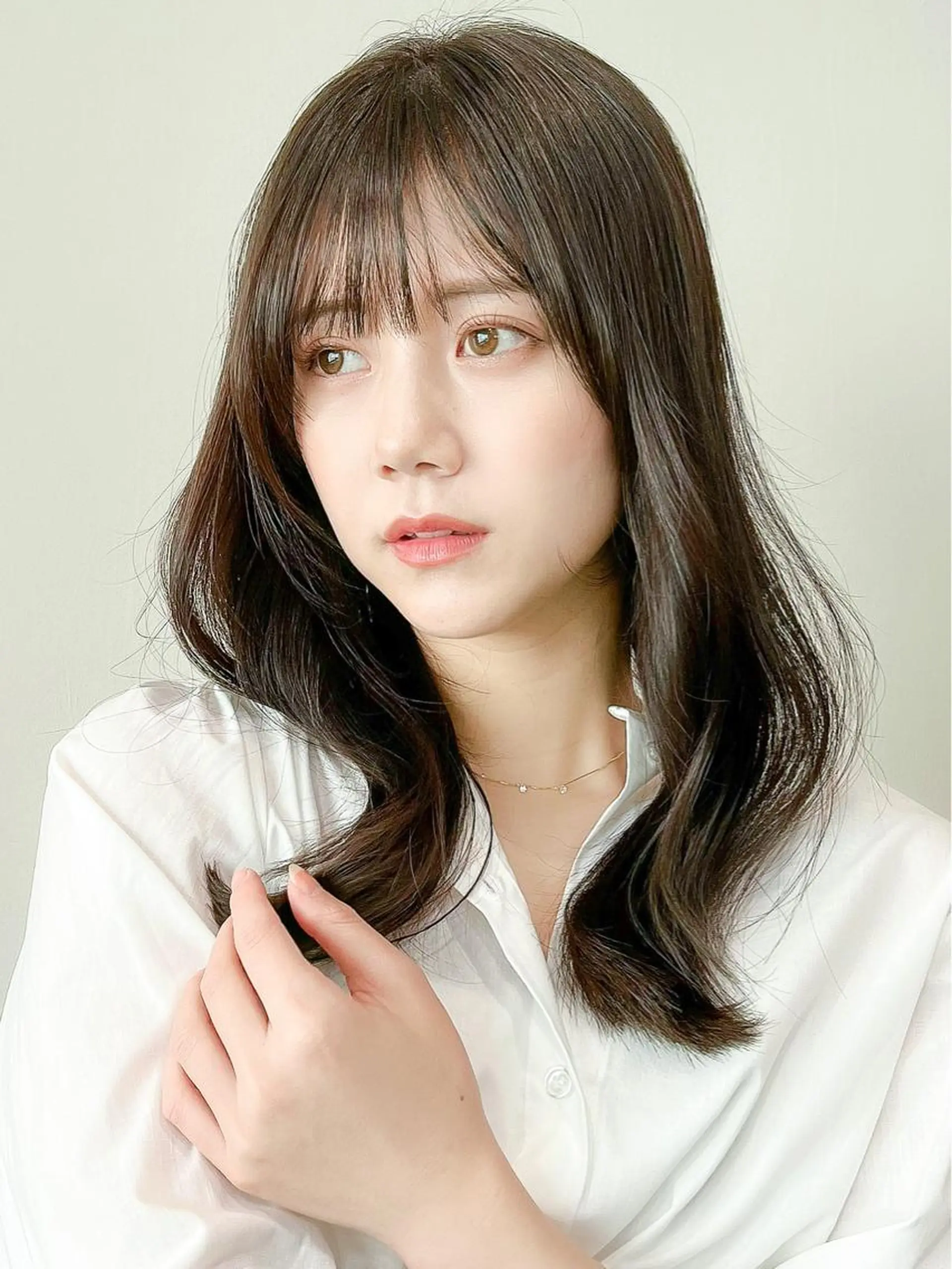 ミディアム ボブ ハイライト 髪質改善 韓国風ヘア カット ヘアカラー トリートメント ✨髪質改善特化✨ kyousukeのヘアスタイル