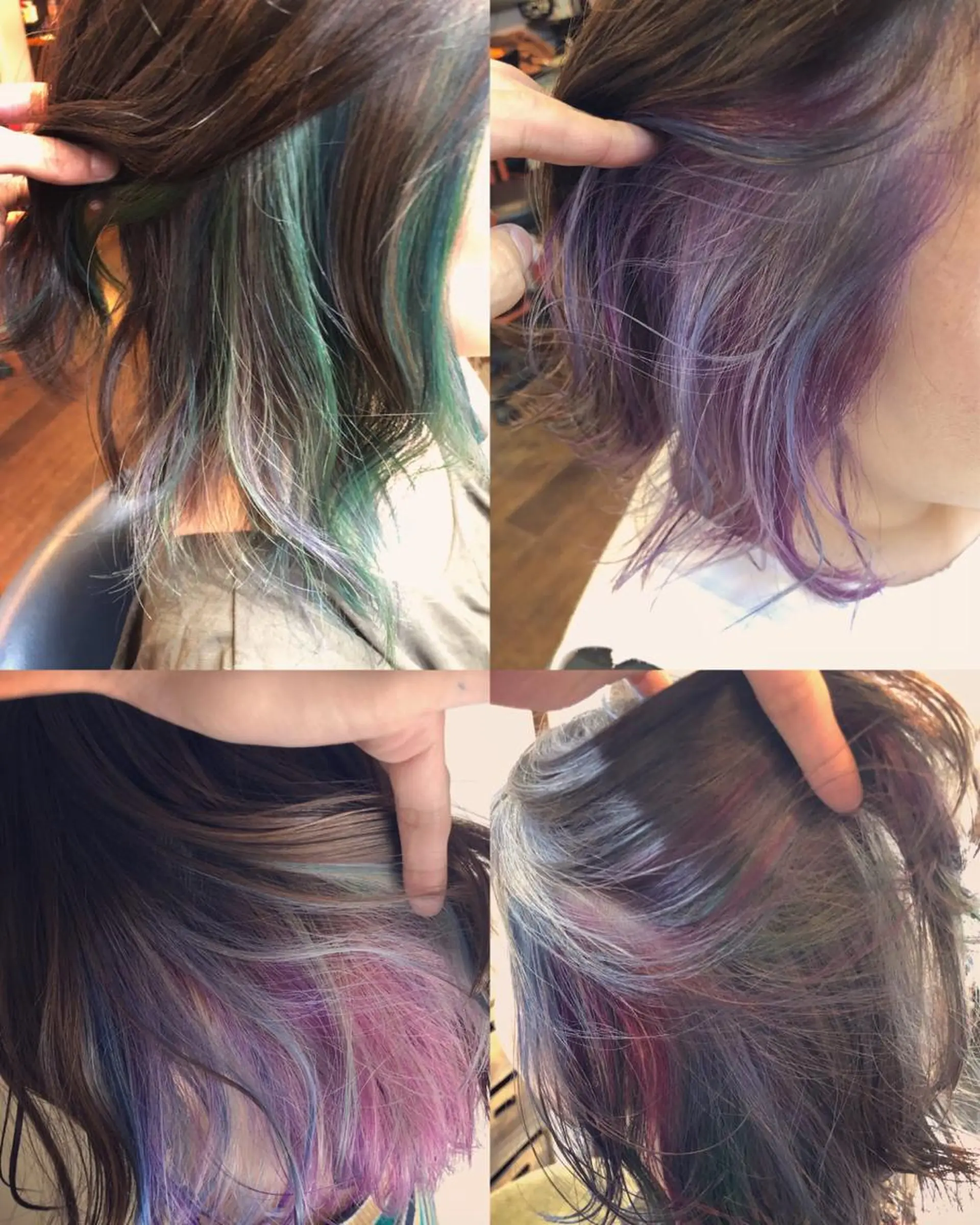 ミディアム カラー ユニコーンカラー カット ヘアカラー トリートメント 原宿サロン代表 デザインカラー伊藤卓のヘアスタイル