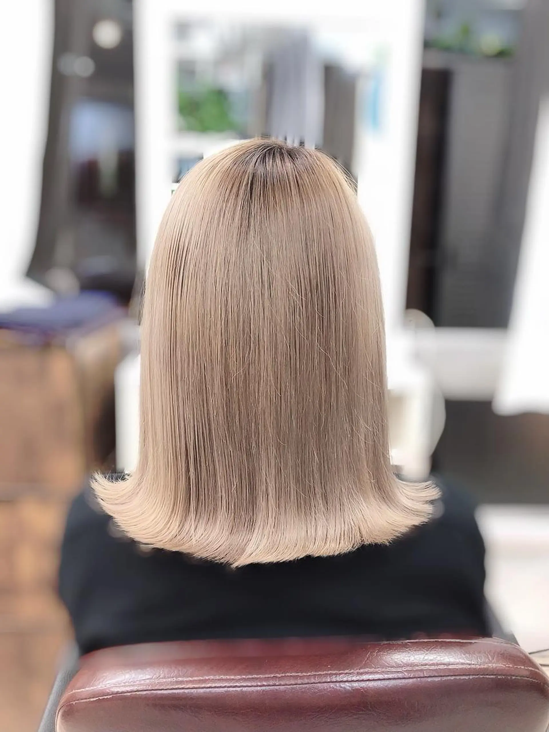 ミディアム カラー ヘアカラー ヘアセット 韓国ヘア🤍髪質改善 🇰🇷AKANEのヘアスタイル
